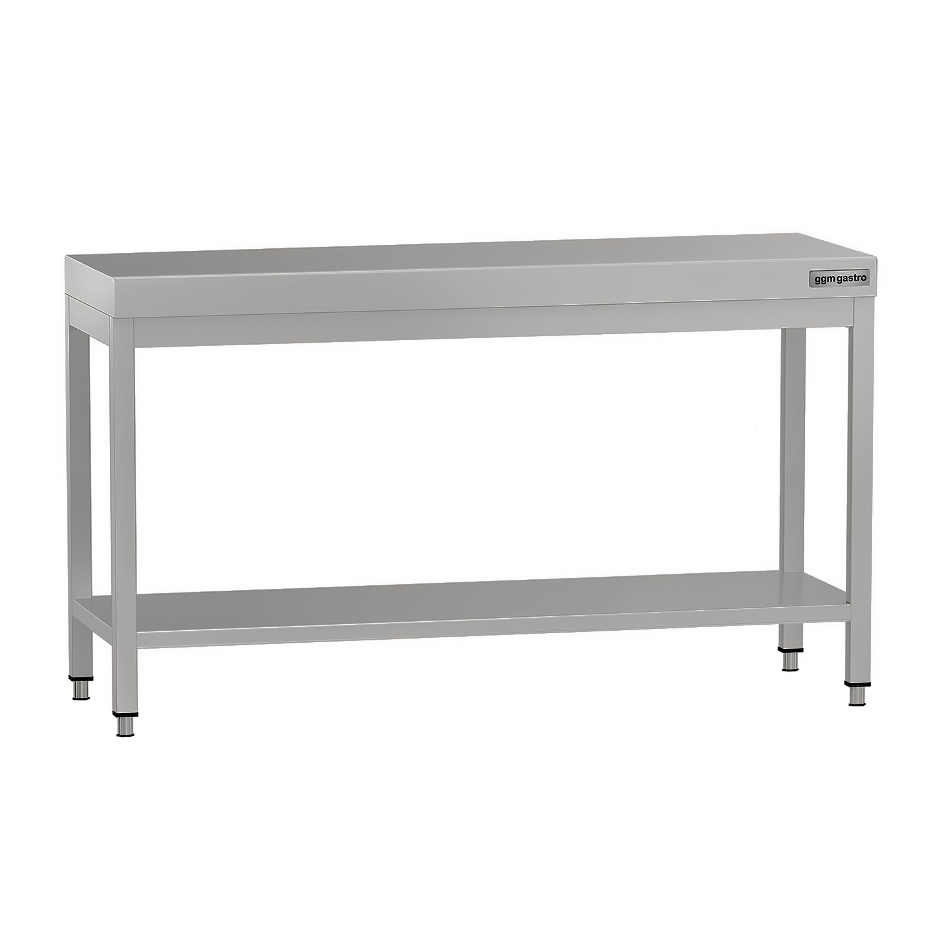 Table de travail en inox ECO – 1500 × 600 mm – avec tablette inférieure