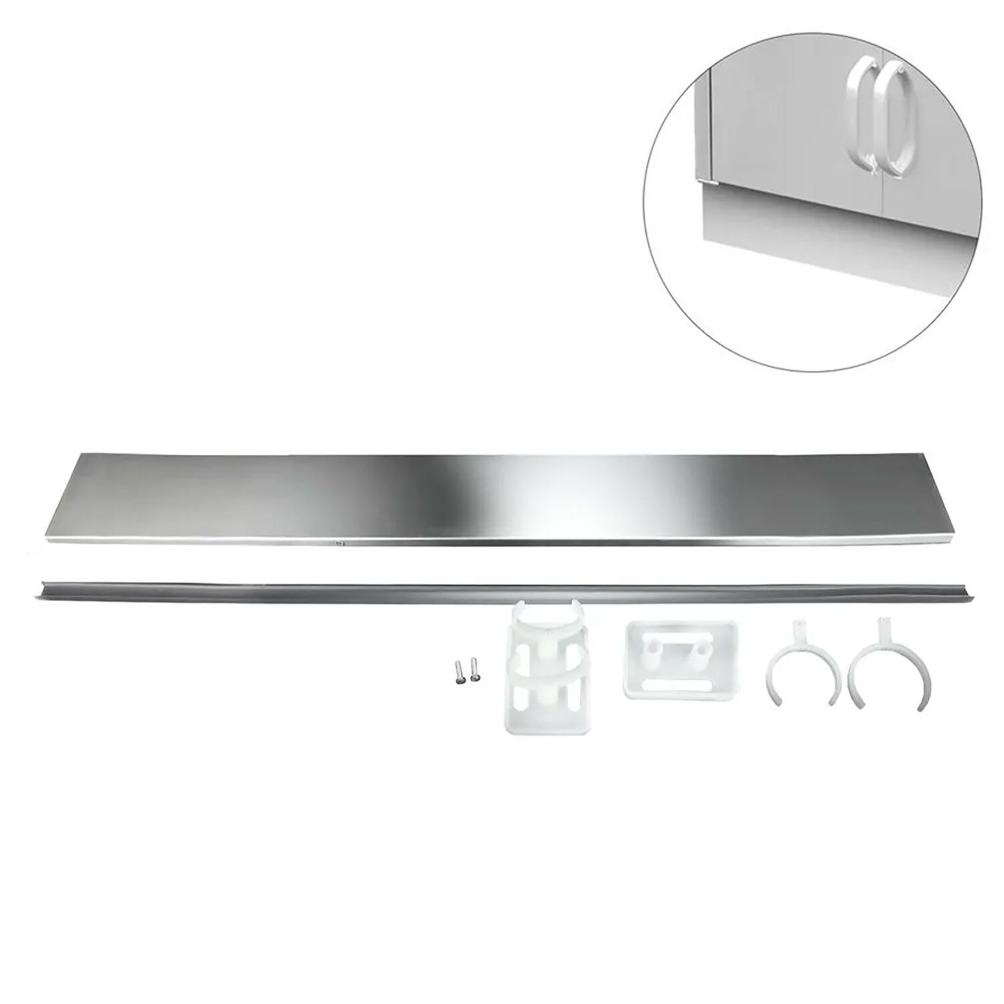 Socle en inox – longueur : 2000 mm