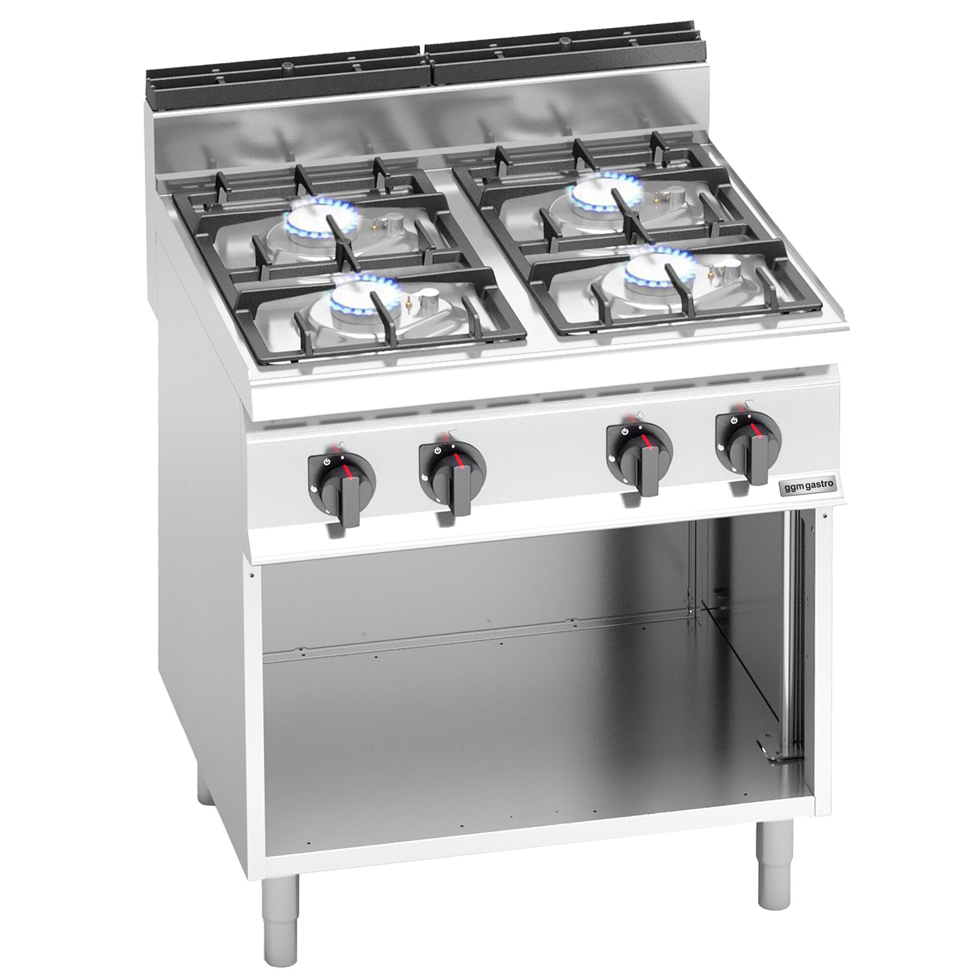 Fourneau à gaz – 21,5 kW – 4 brûleurs