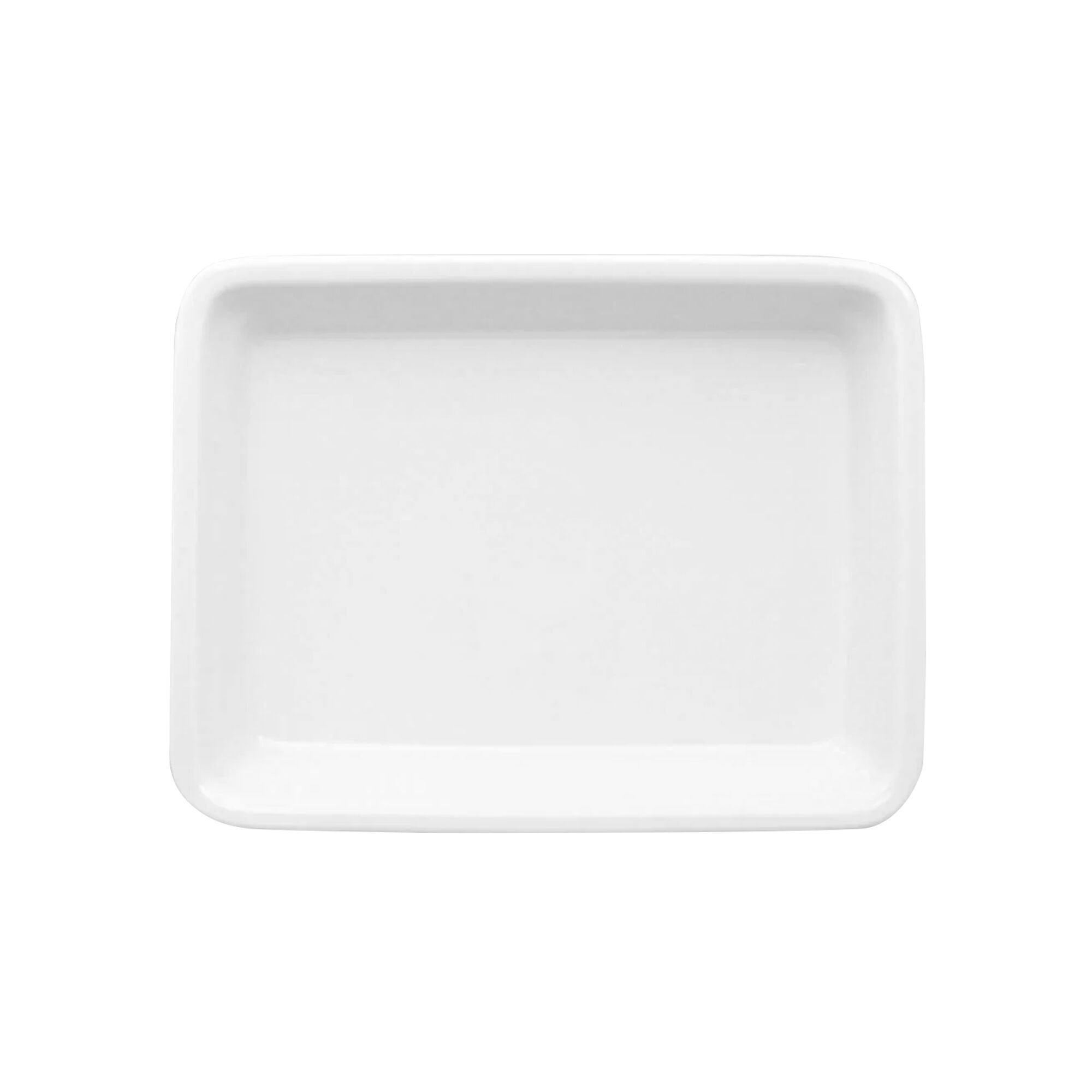 (12 pièces) THERMO FUTURE BOX | Assiette Menu - Rectangulaire - sans Compartiment - Blanc