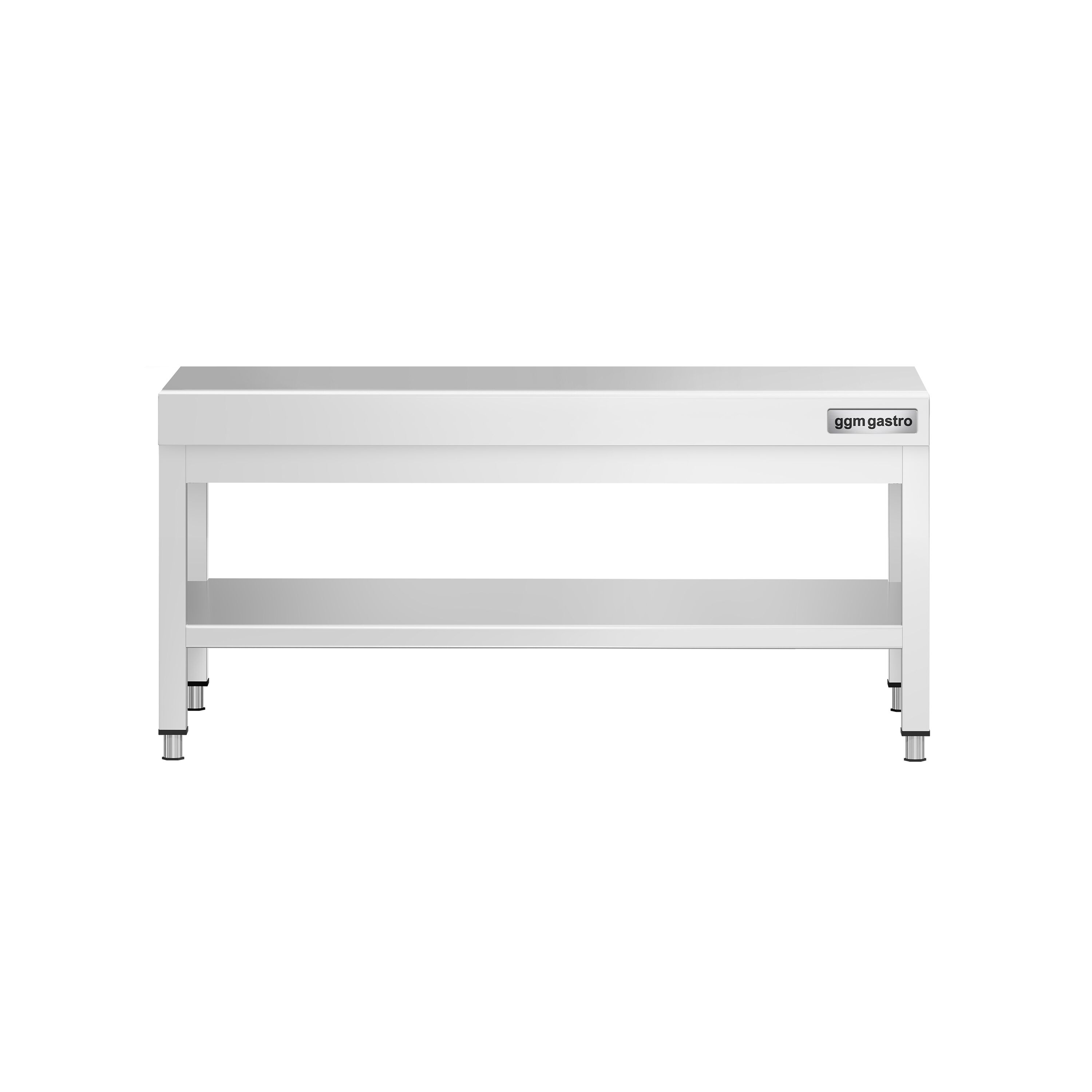 Table de travail en acier inoxydable PREMIUM - 1000x600mm - avec étagère basse