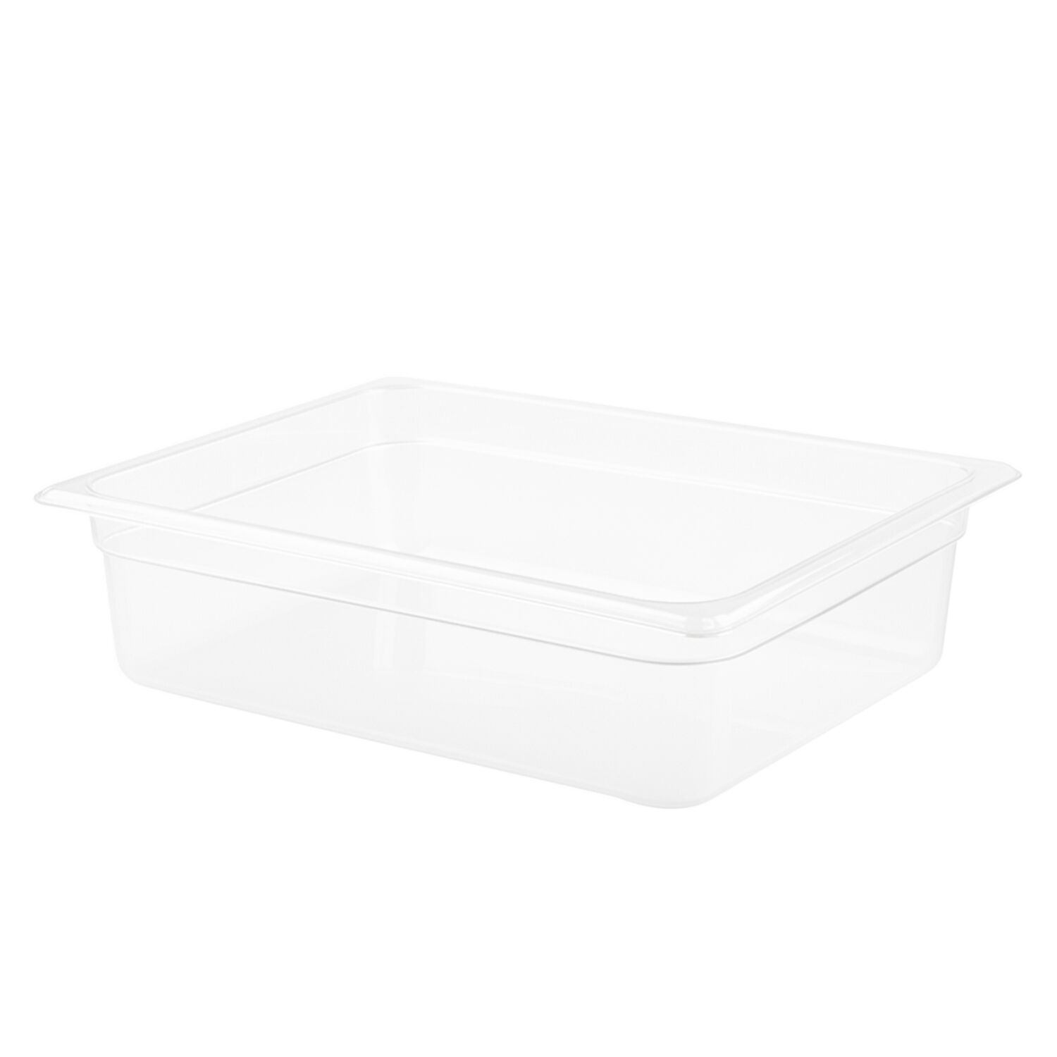 (6 pièces) Bac en Polypropylène - GN 1/2 - Translucide - 3,9 L - Hauteur : 65 mm