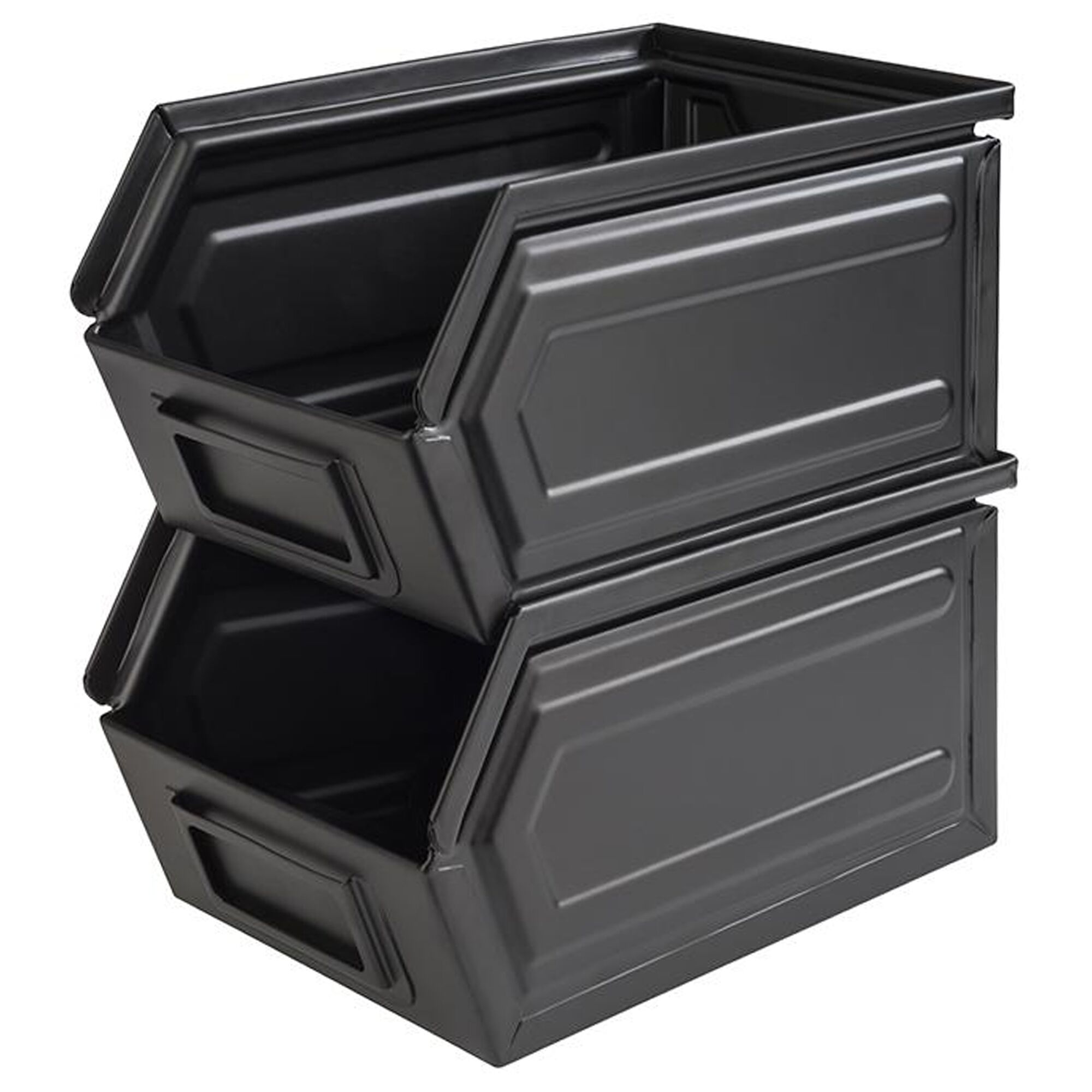 (6 pcs) Bocal alimentaire avec couvercle - INDUSTRIEL - 2,40L - Couvercle noir