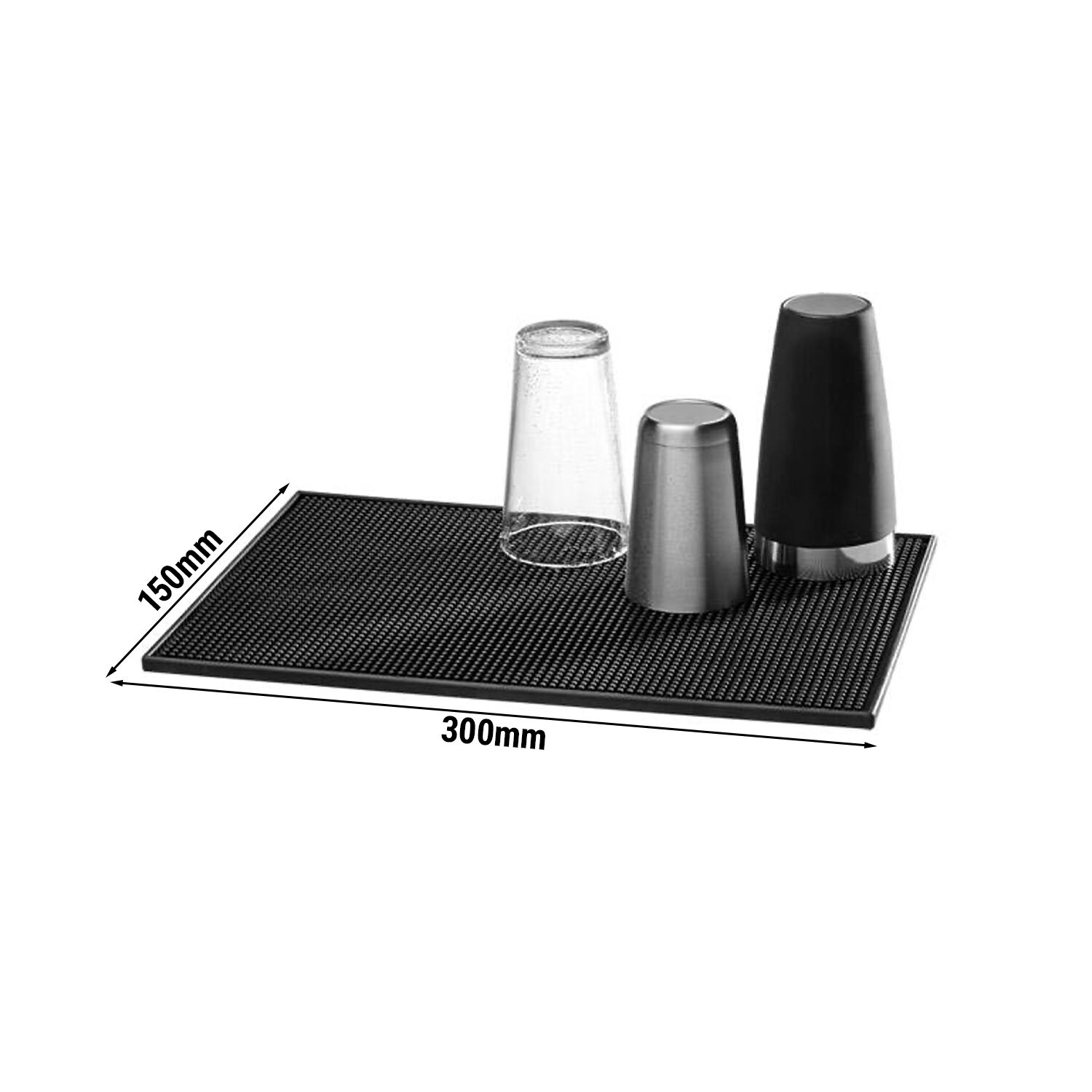 (6 pièces) Tapis de bar – 300 × 150 mm – plastique
