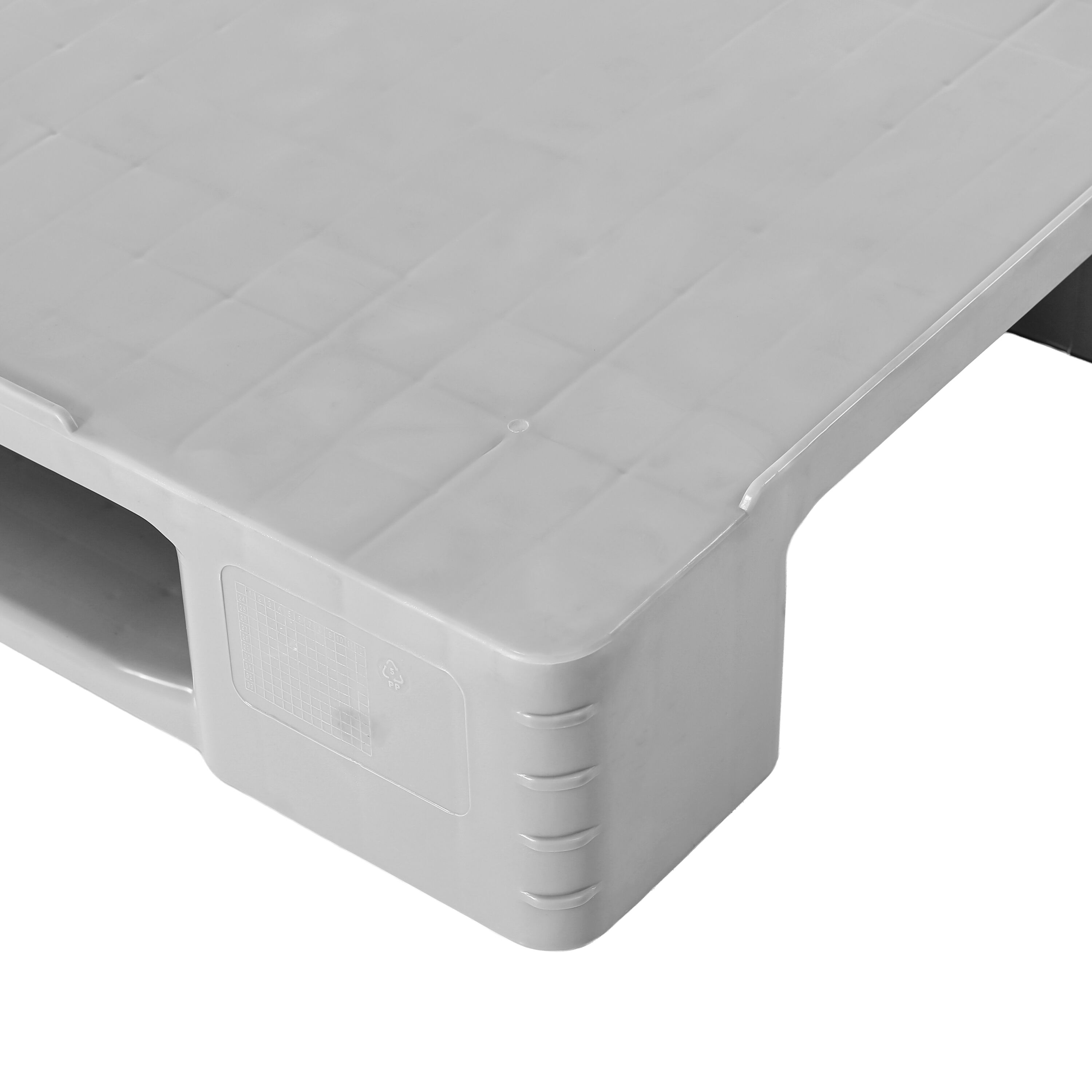 (3 pièces) Palette européenne EPAL en plastique – capacité de charge : 4000 kg – Gris