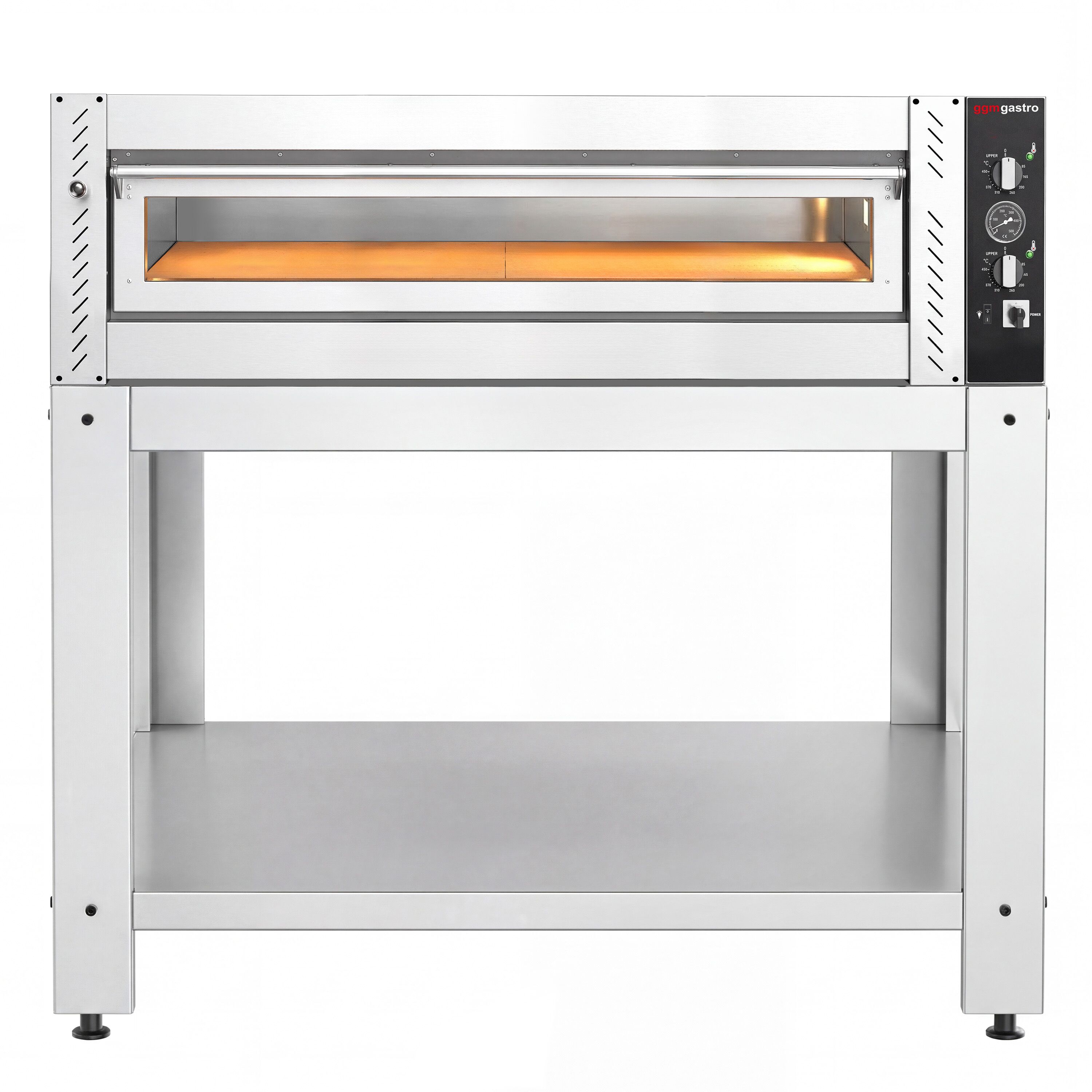 Four à pizza électrique – 6 x 30 cm (large) – Manuel – incl. support inférieur