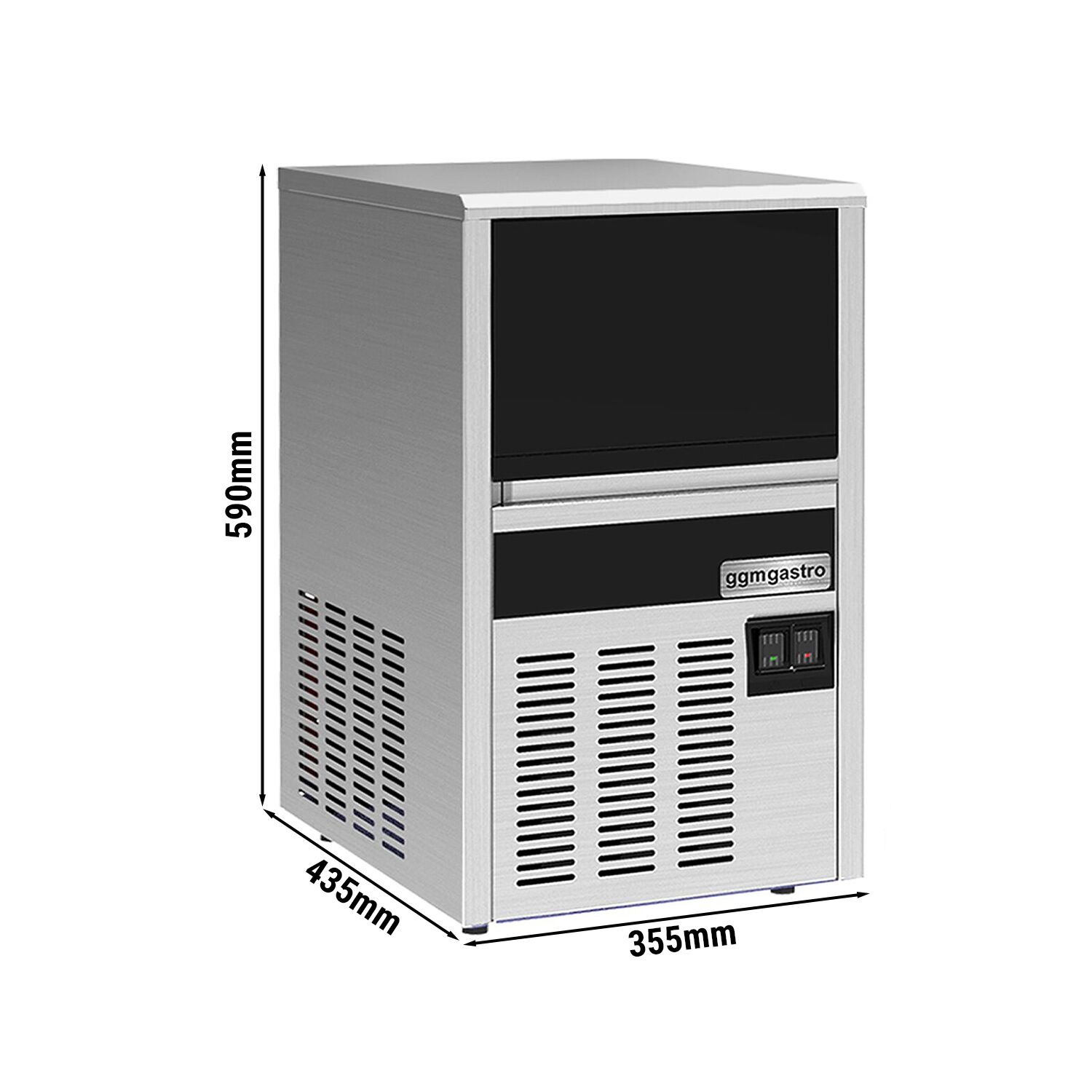 Machine à glaçons - Cylindre - 22 kg/24 h