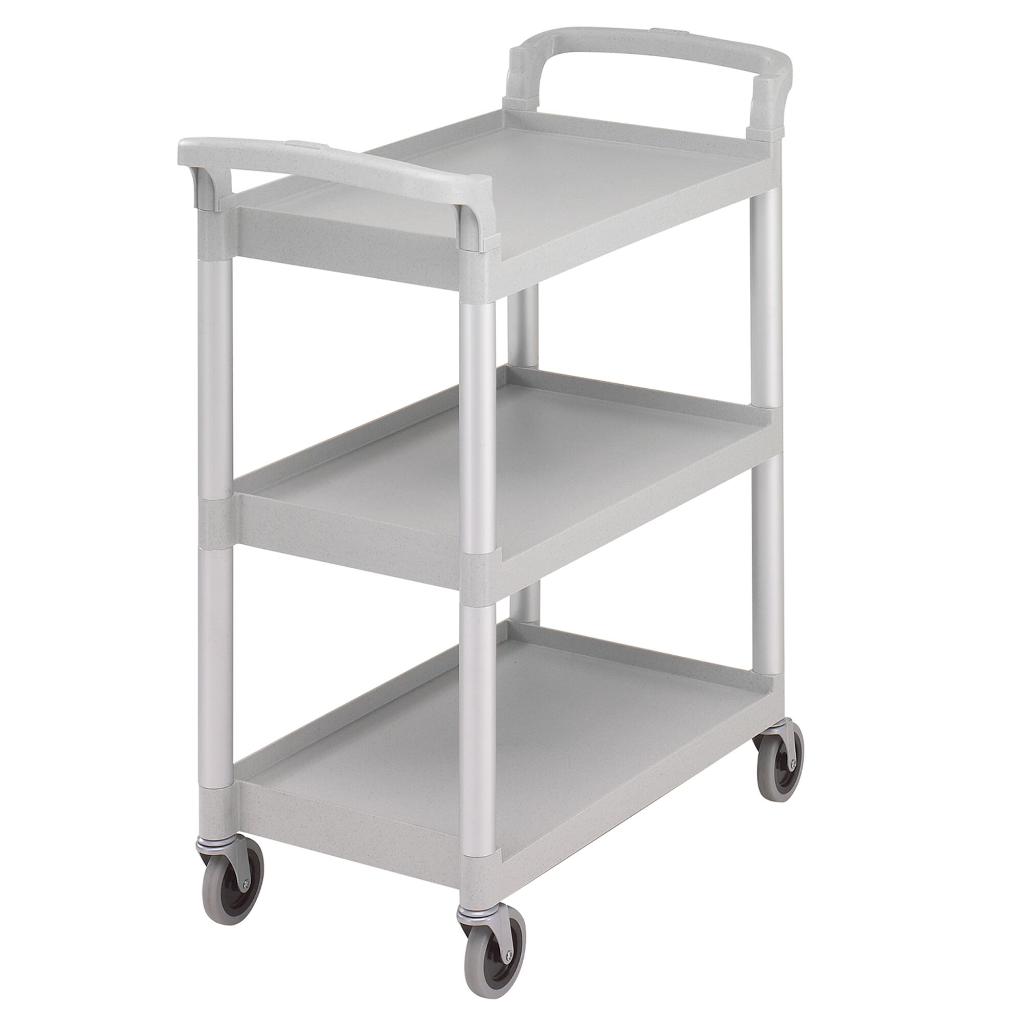 CAMBRO | Chariot de Service en Polypropylène - 835x410mm - avec 3 Étages - Marbré Gris