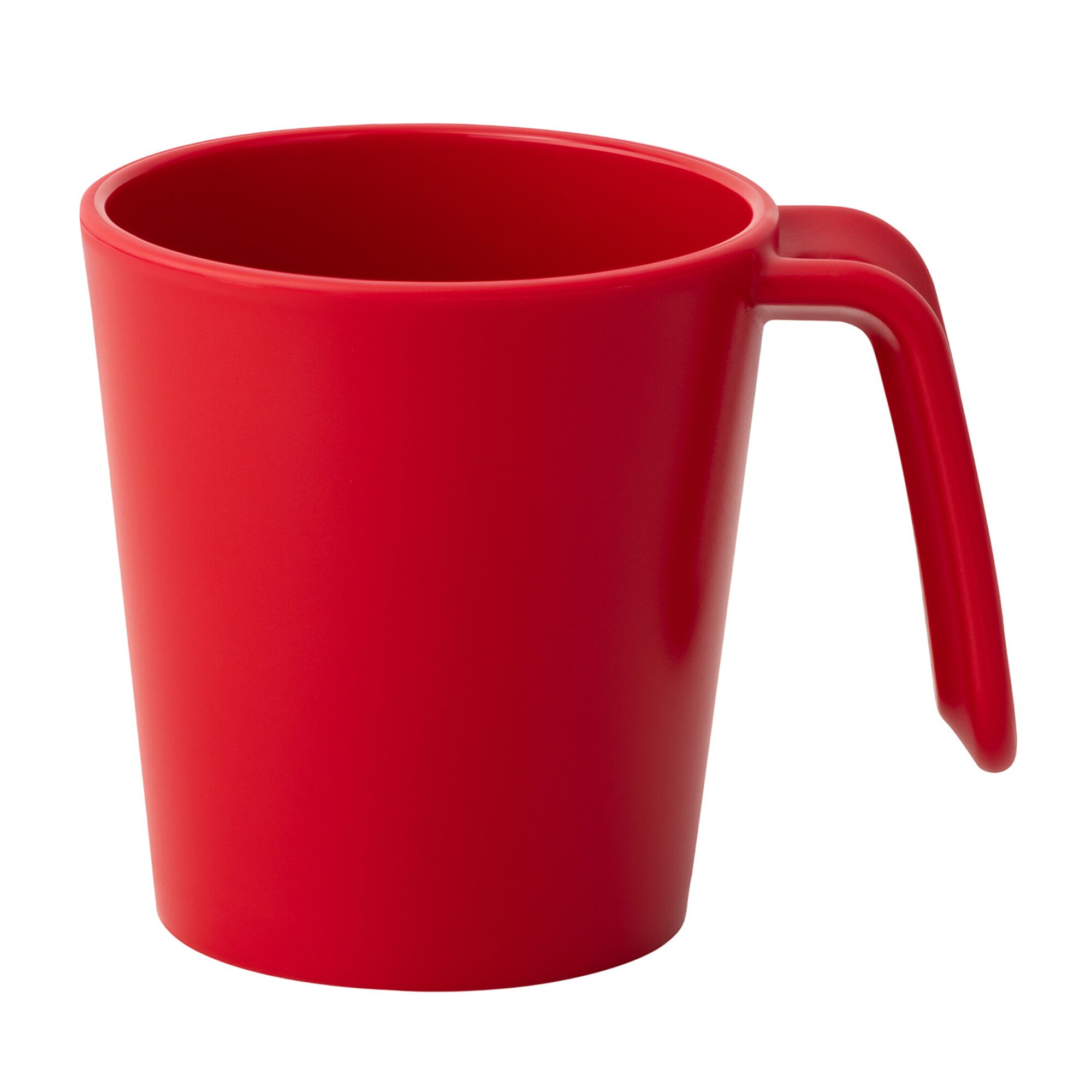 (30 pièces) Tasse à anse réutilisable - 260ml - Rouge