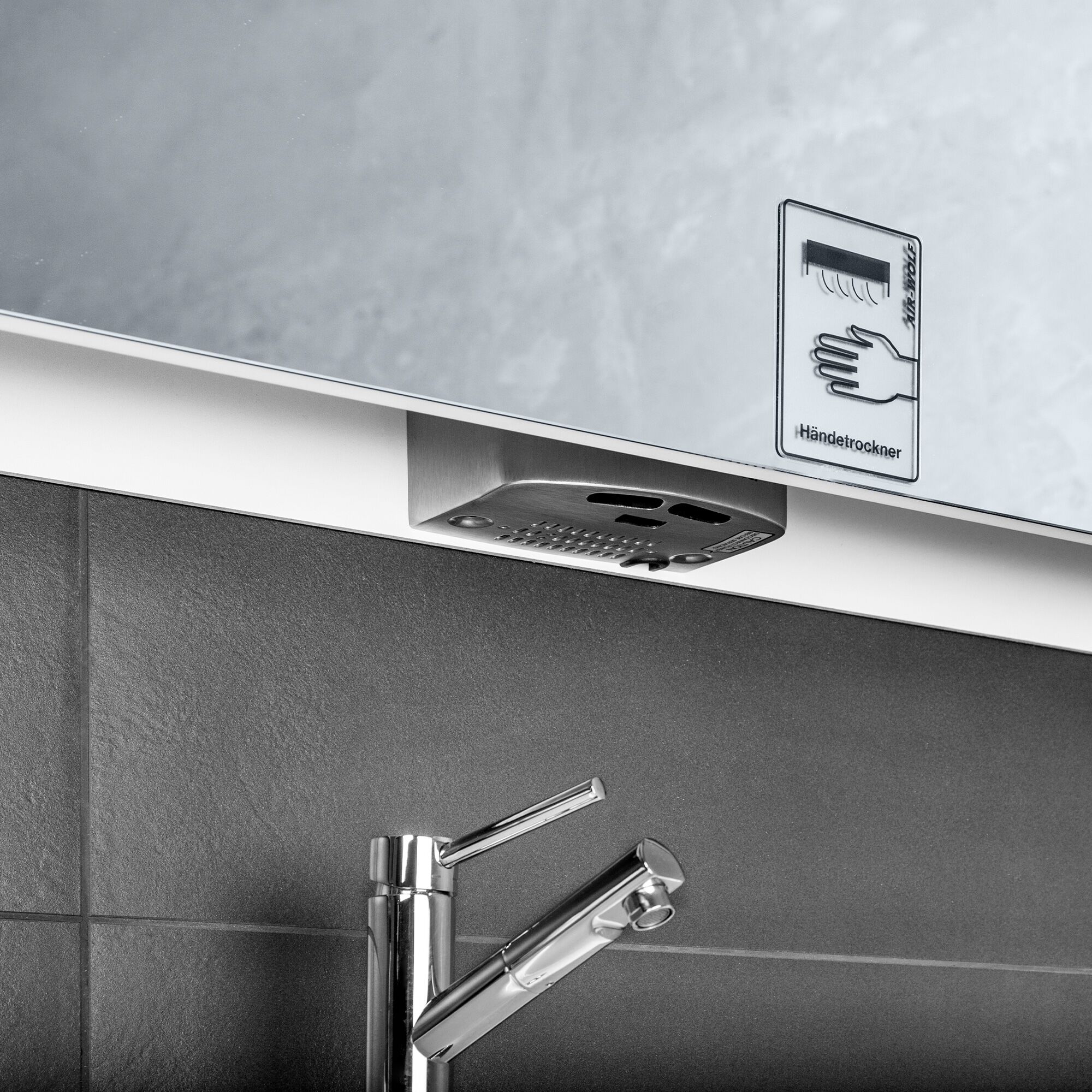 AIR-WOLF | Sèche-mains avec capteur infrarouge - inox