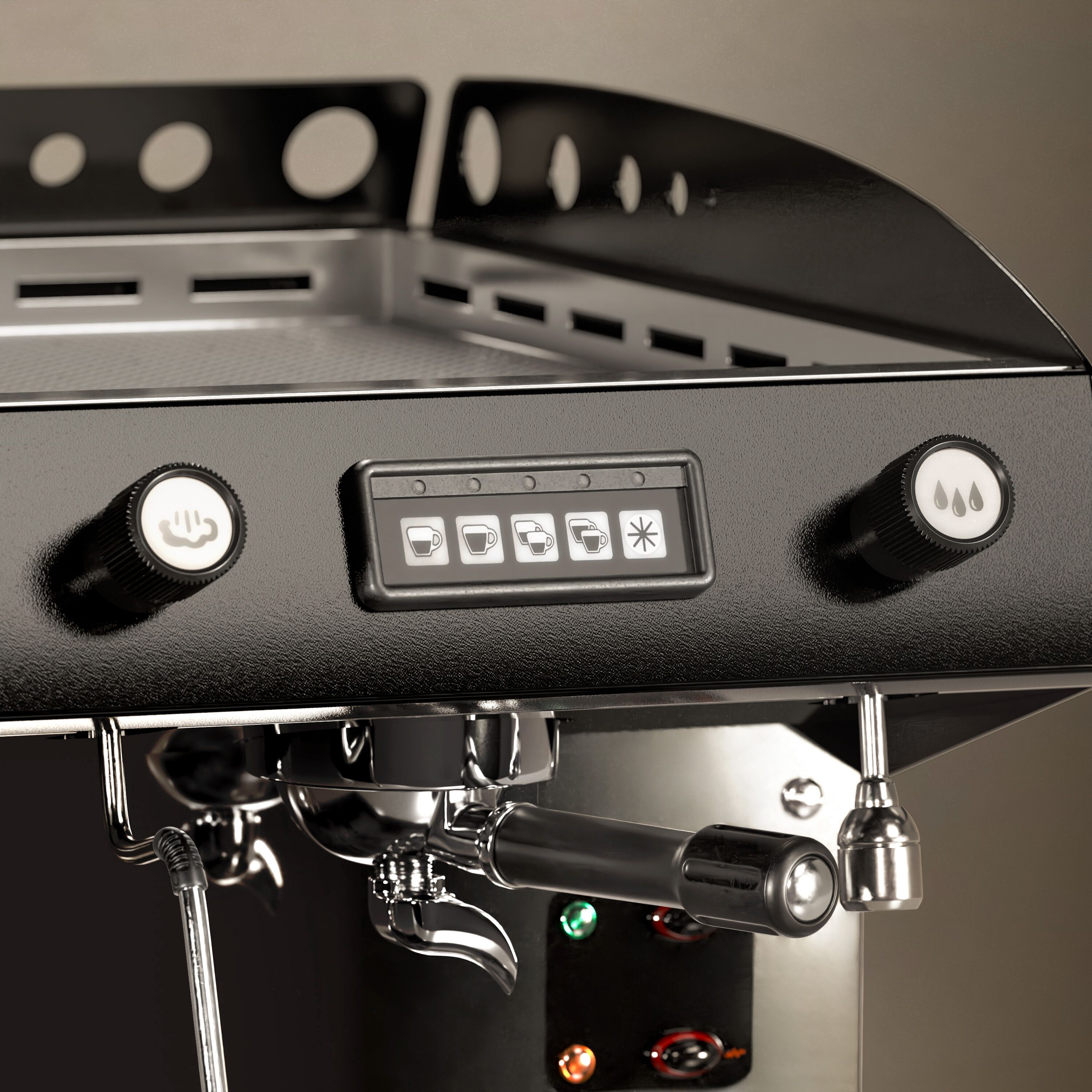 Machine à café porte-filtre – 1 groupe – avec système de préinfusion inclus