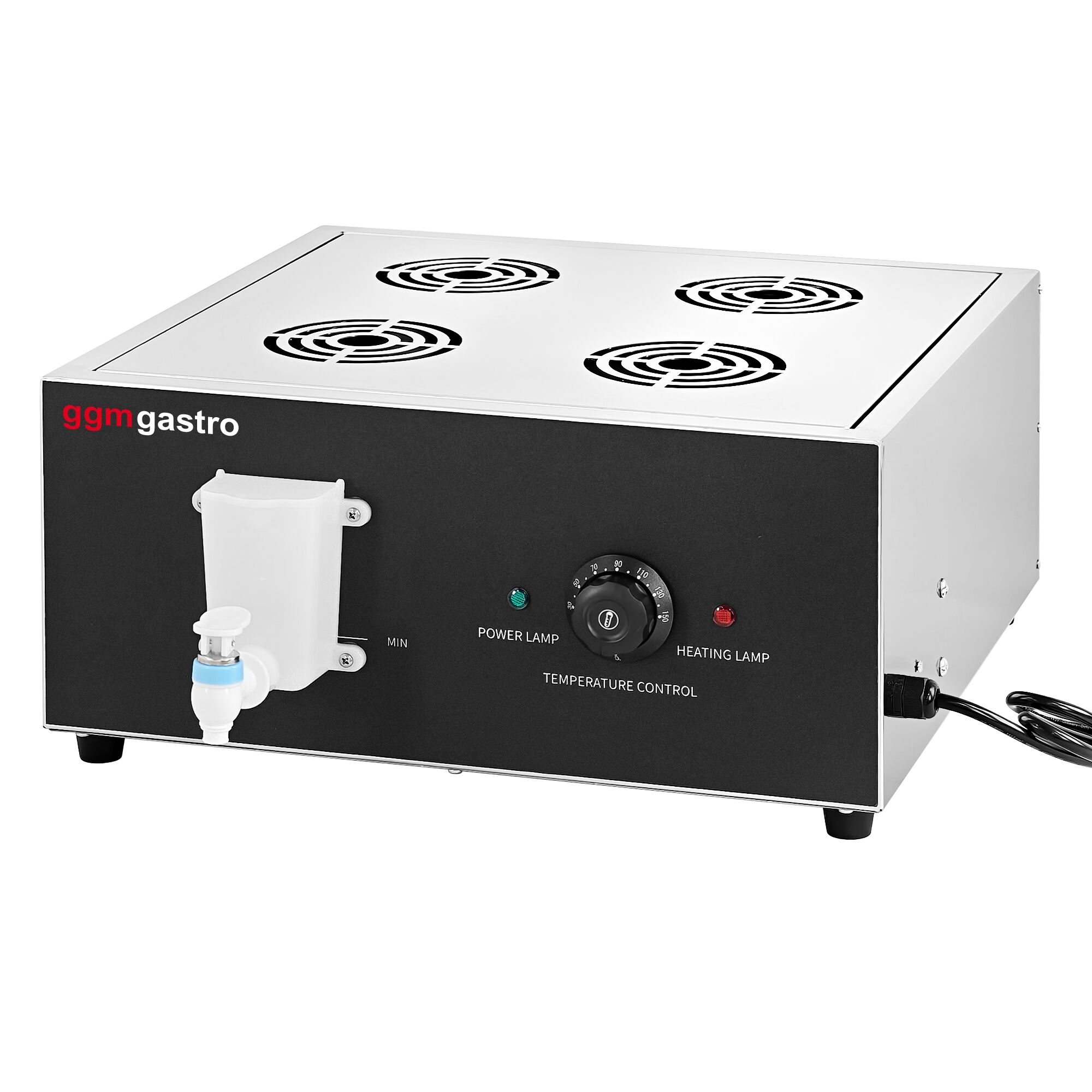 Cuiseur vapeur Dim Sum Professionnel - 2,5kW - Manuel - avec 16 paniers en bambou et 4 couvercles