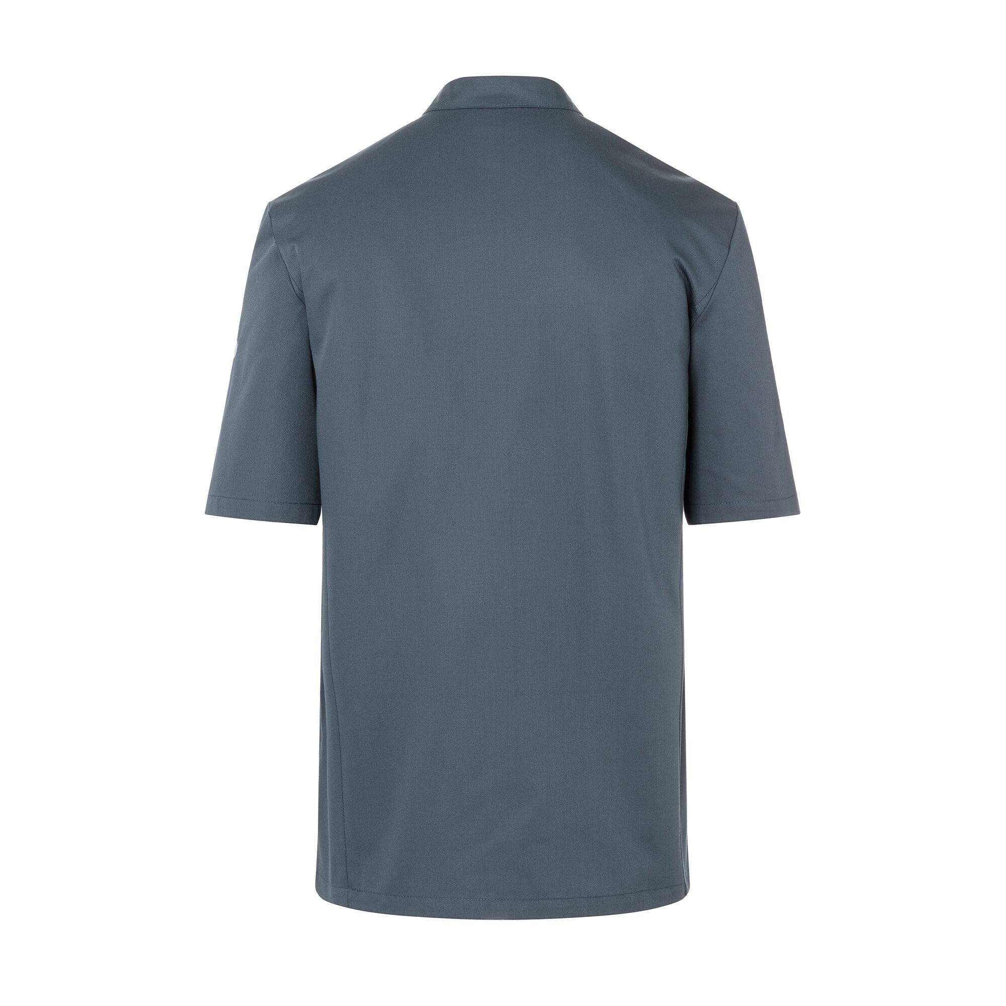 KARLOWSKY | Gustav Men's Chef Jacket – Short Sleeve - Anthracite - Size 44 - Press-Stud Closure