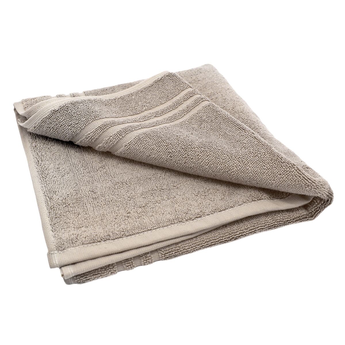 (10 pièces) Tapis de bain Oslo - 500x700mm - 100% coton - Taupe