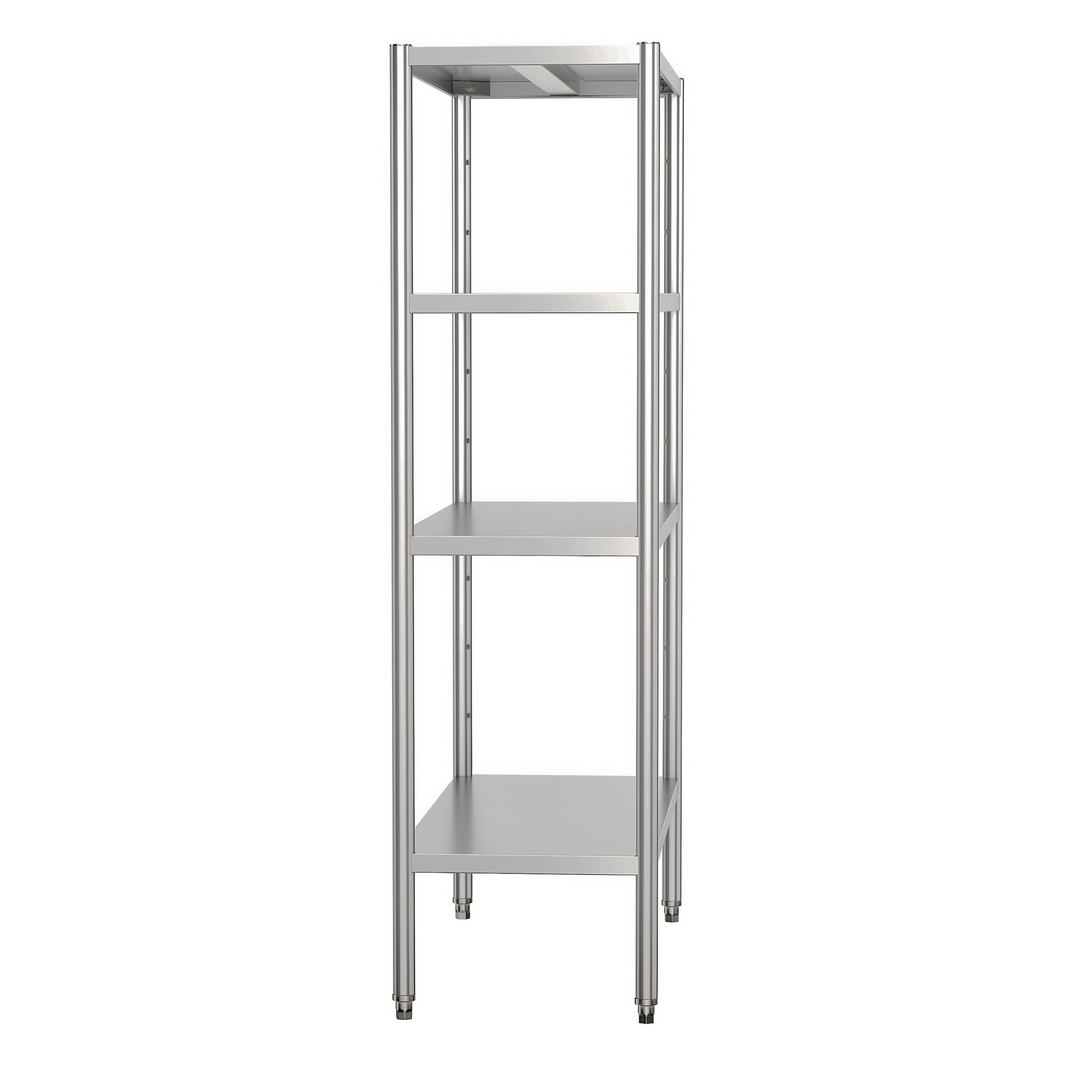 Étagère en inox ECO - 1000 x 490 mm - avec 4 étagères (réglables)
