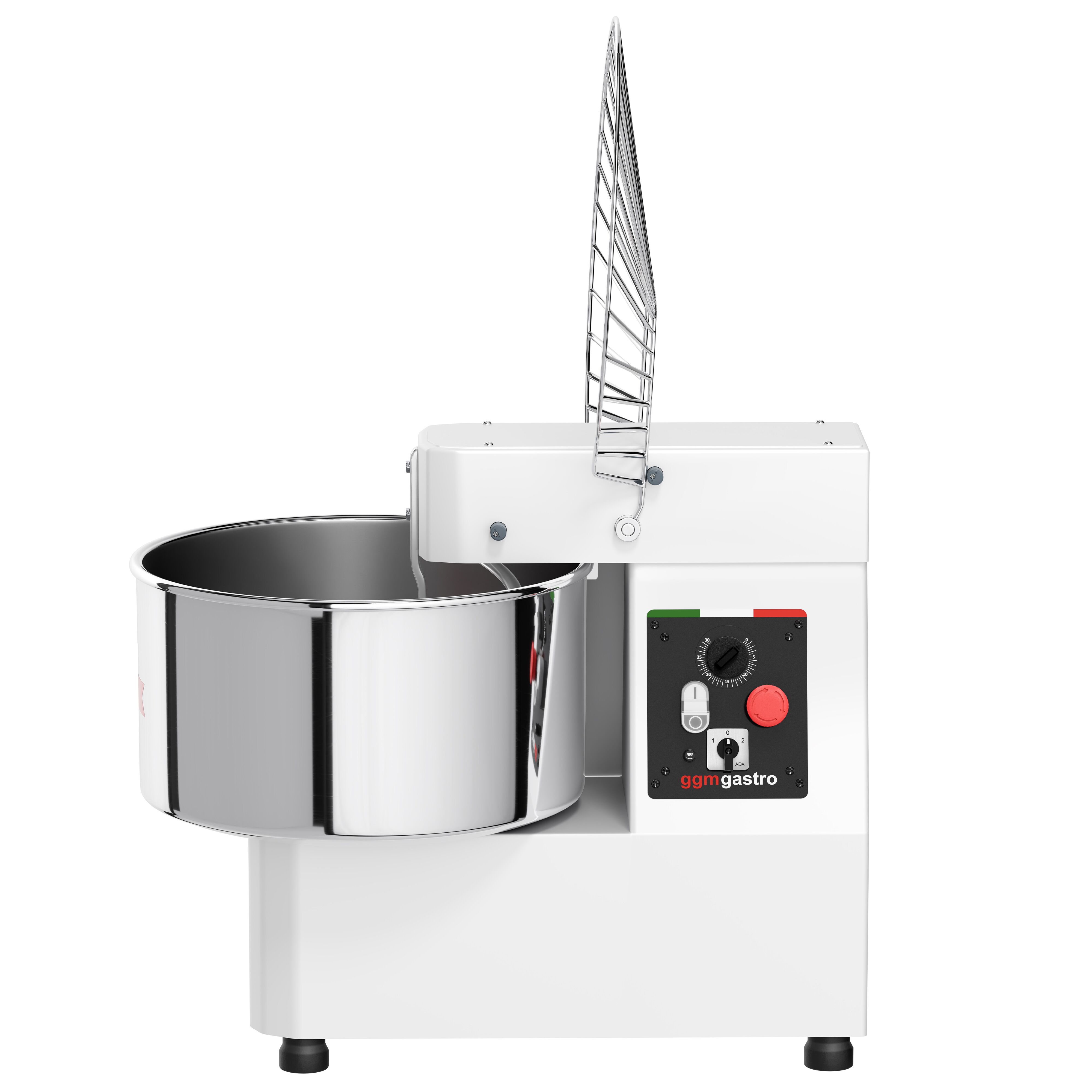 Pétrin à Pâte / Pétrin à spirale - 53 Litres / 44 kg - 2 Vitesses - avec Cuve Fixe - Fonction Minuterie