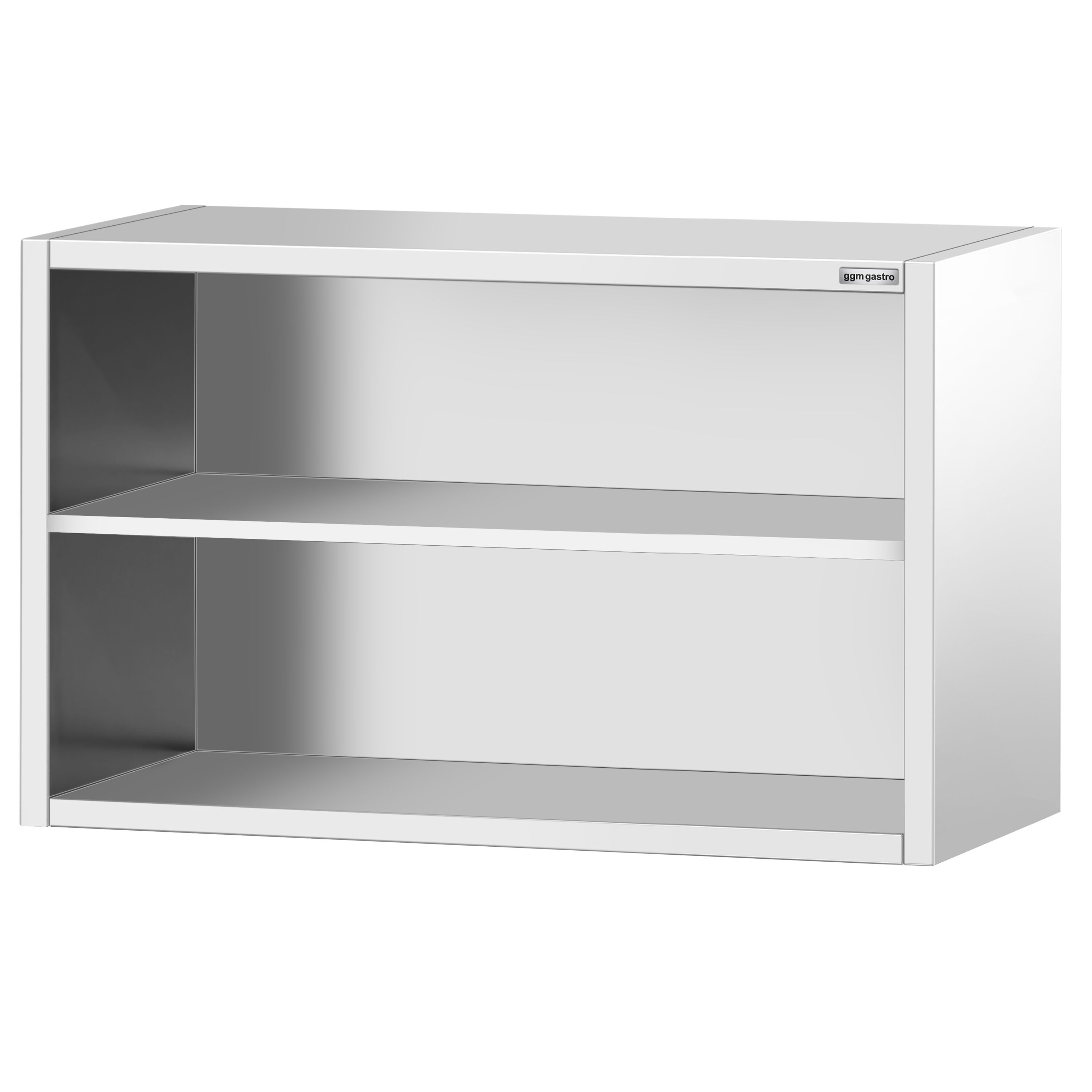 Armoire murale en acier inoxydable PREMIUM - 1200x400mm - sans portes (ouvert) - 800mm de haut