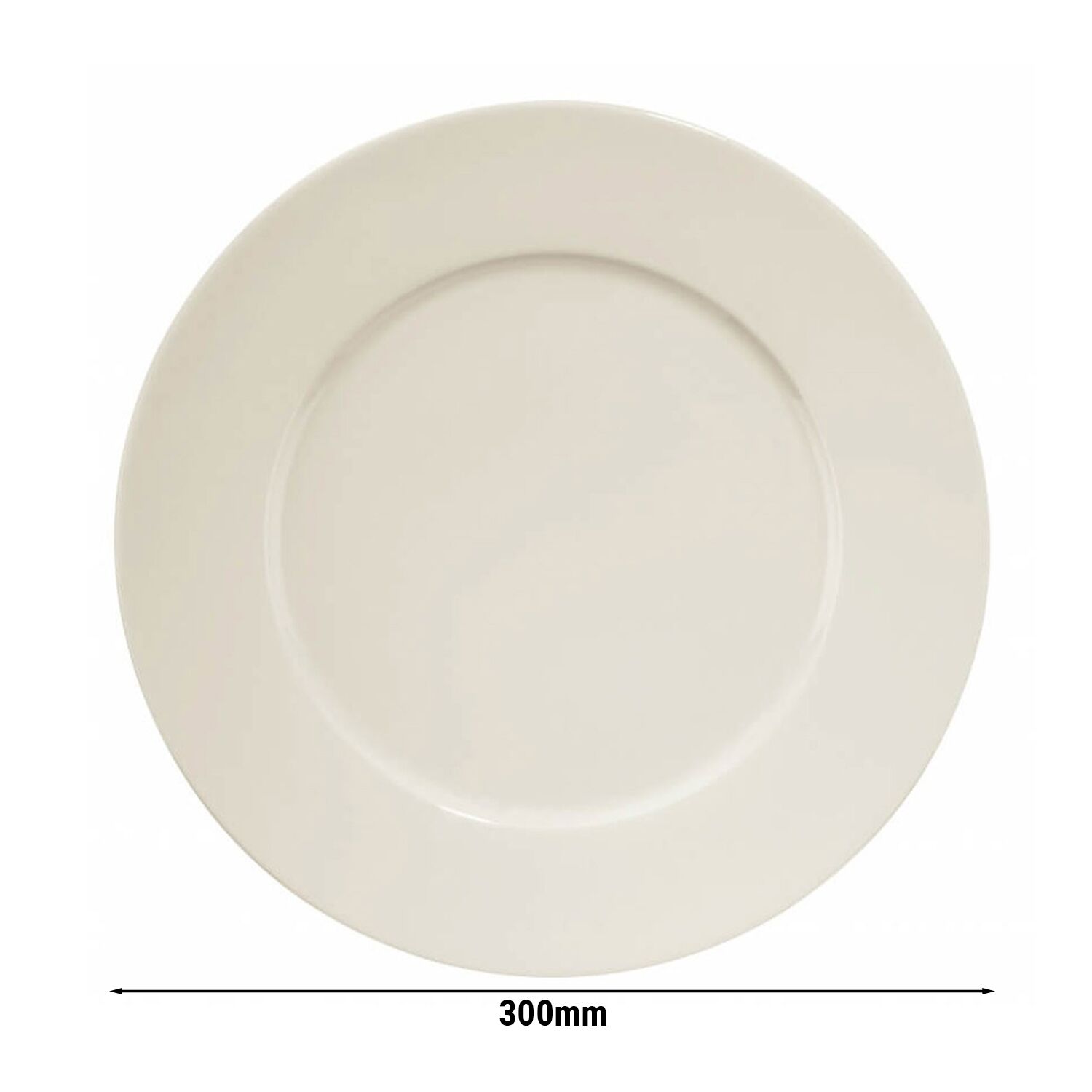 (24 pièces) PERA Creme - Assiette - Plate - Ø 300 mm - Crème
