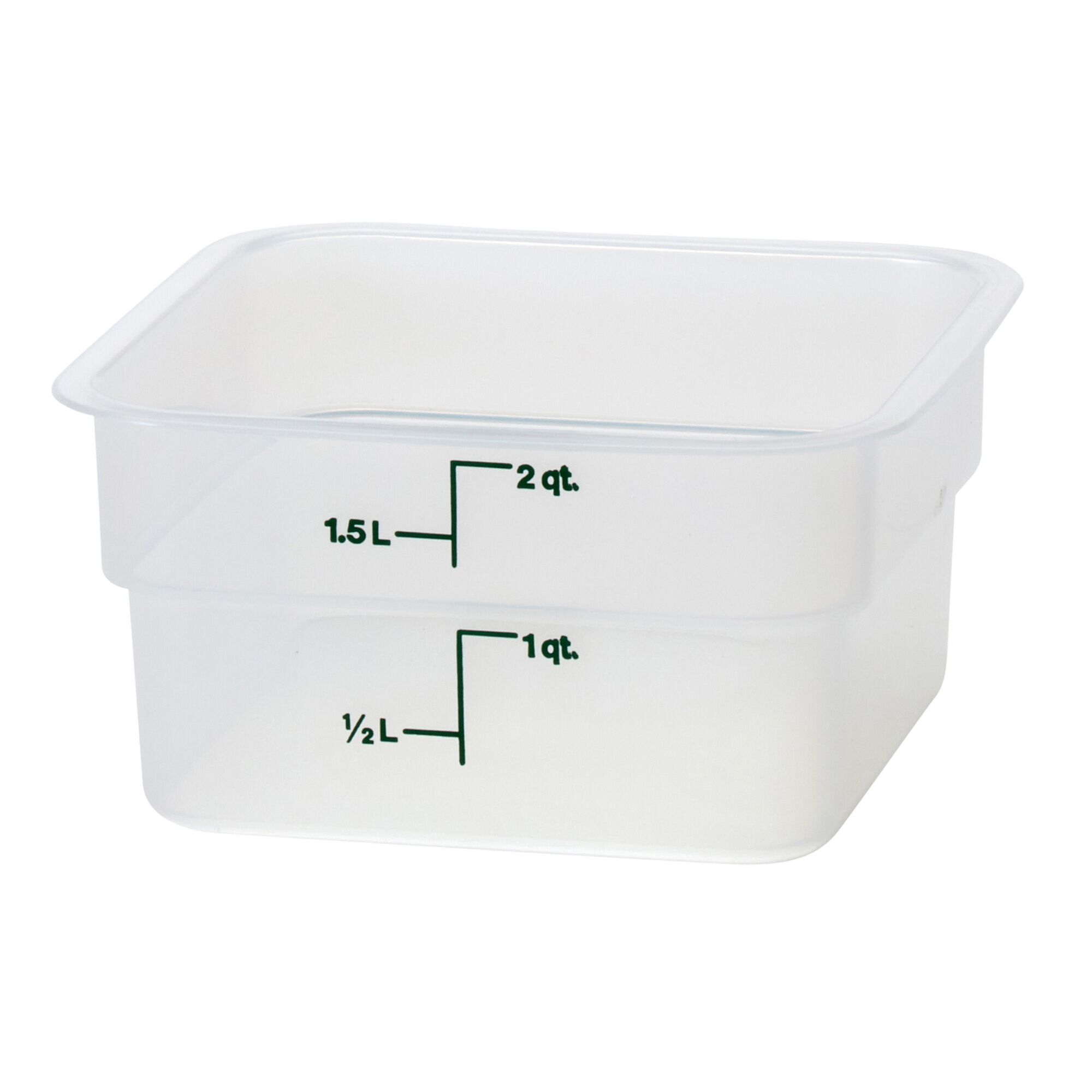 (6 pièces) CAMBRO | CAMSQUARES® – Récipient – 1,9 litre – transparent