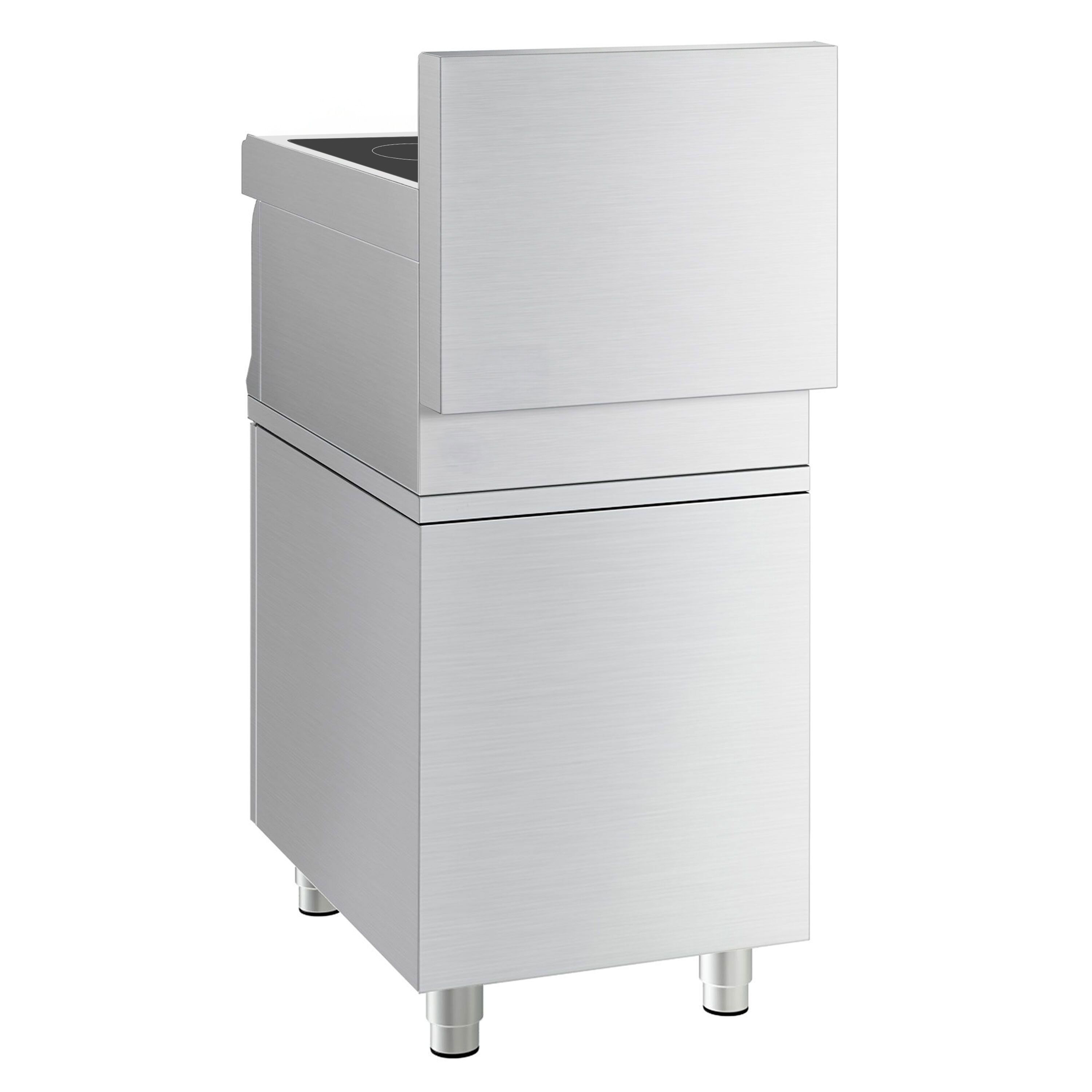 Cuisinière à induction - 7 kW - 2 plaques de cuisson - incl. meuble bas avec 1 porte