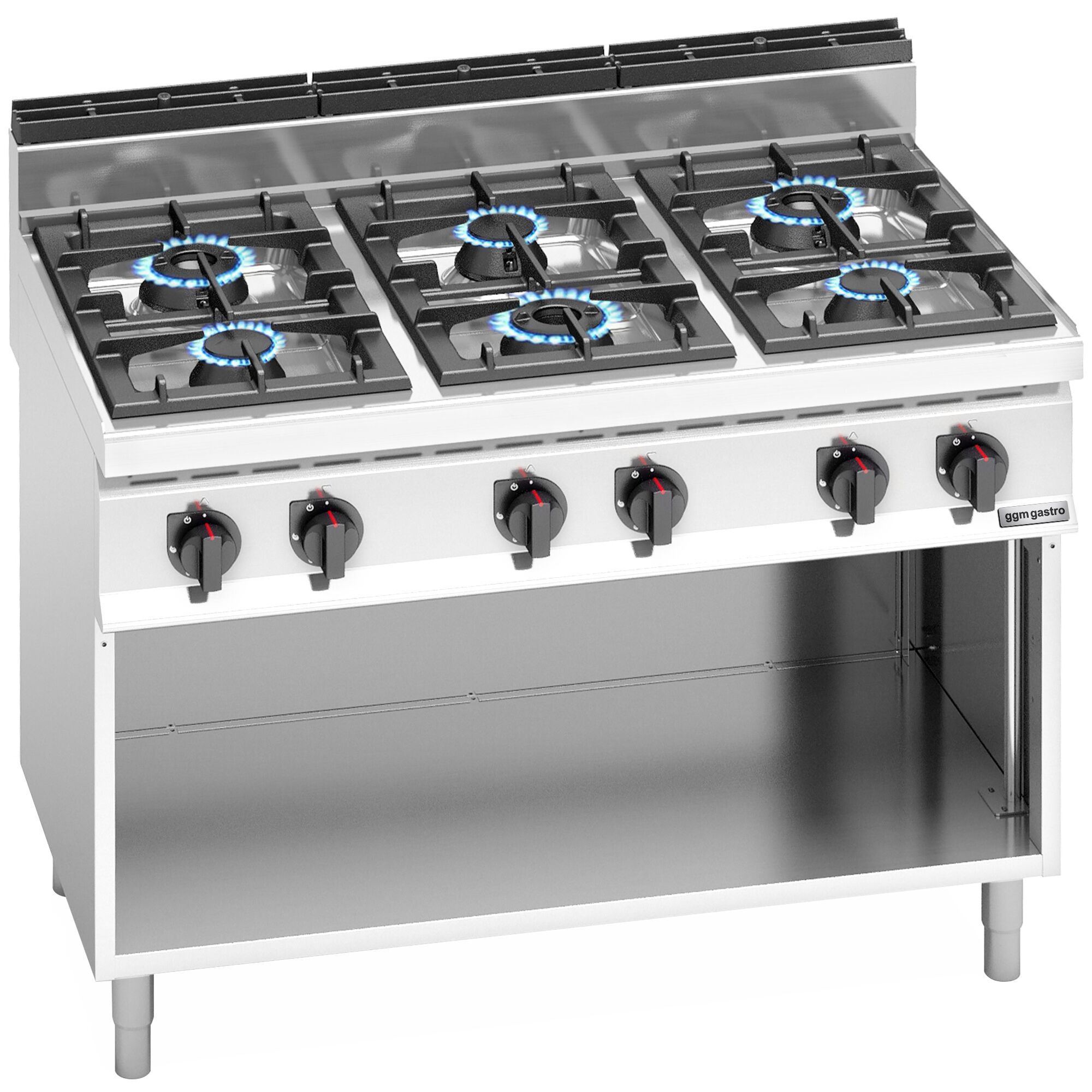 Fourneau à gaz – 31,5 kW – 6 brûleurs