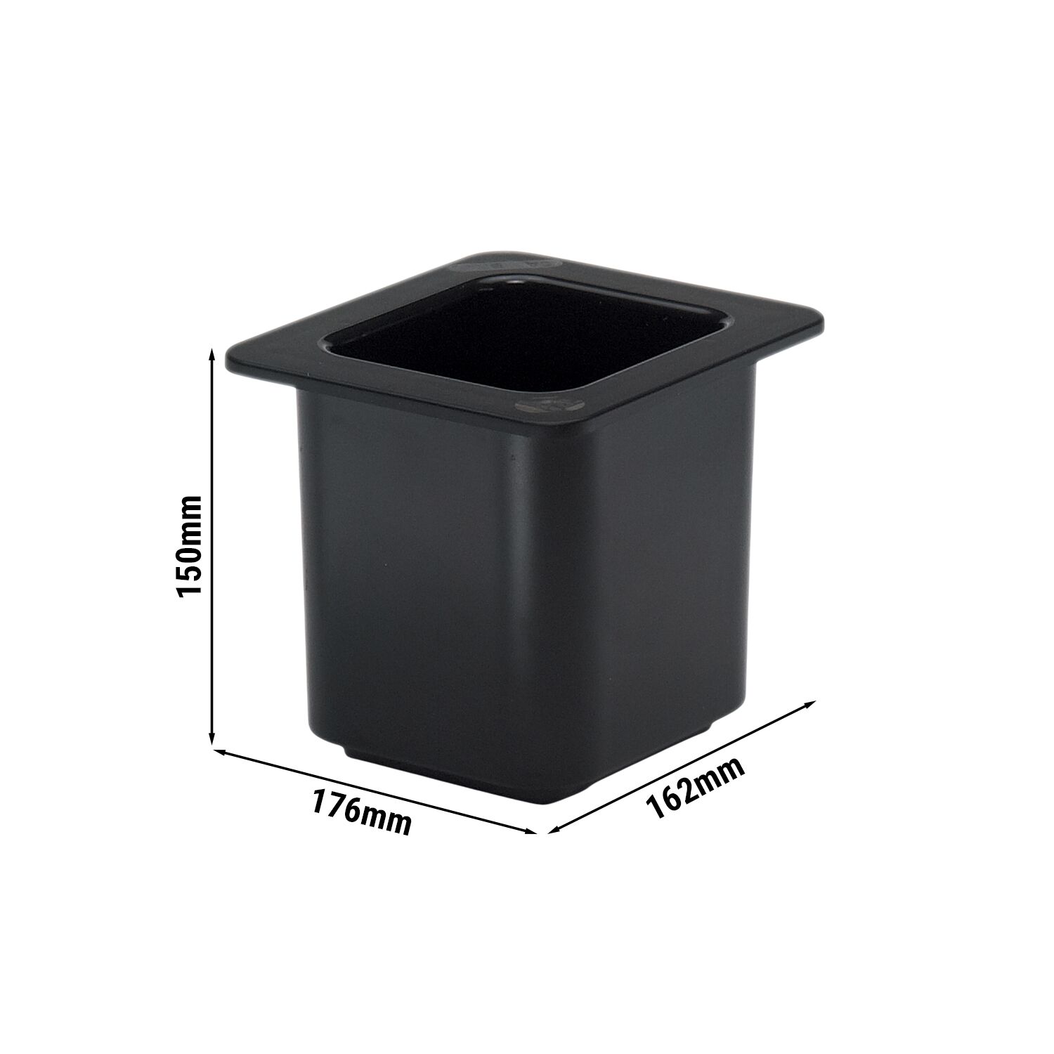 CAMBRO | ColdFest® – Récipient GN 1/6 – noir – hauteur 150 mm – plastique ABS