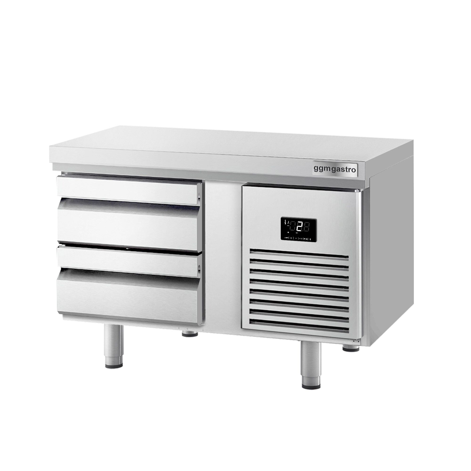 Commercial Undercounter Fridge PREMIUM PLUS - -2 to +8°C - 1000mm - 2 Drawer - 2x GN 1/1 - 100L
