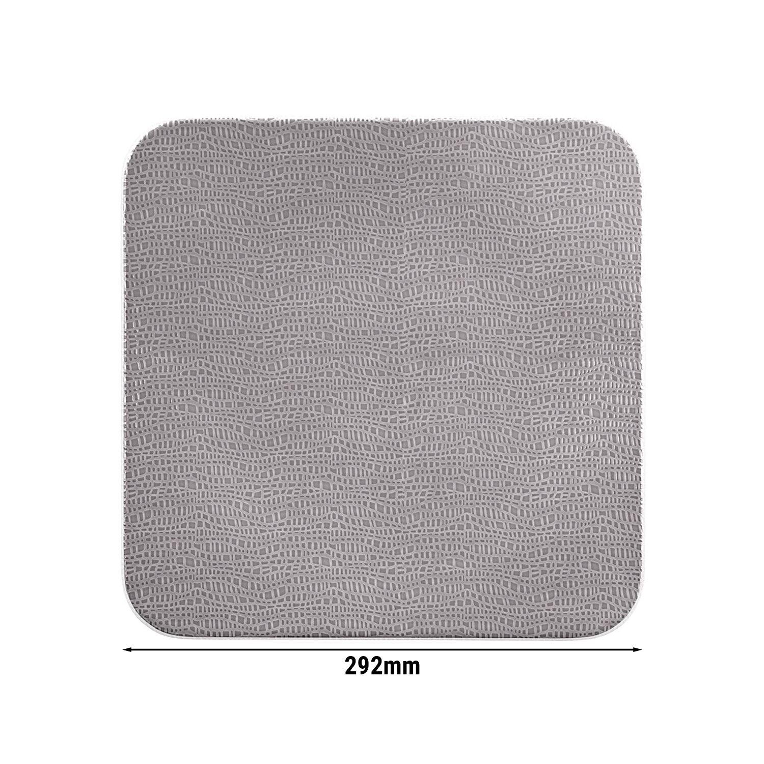 (4 pièces) SELTMANN WEIDEN | Assiette coupe – plate carrée – 290 × 290 mm – Gris