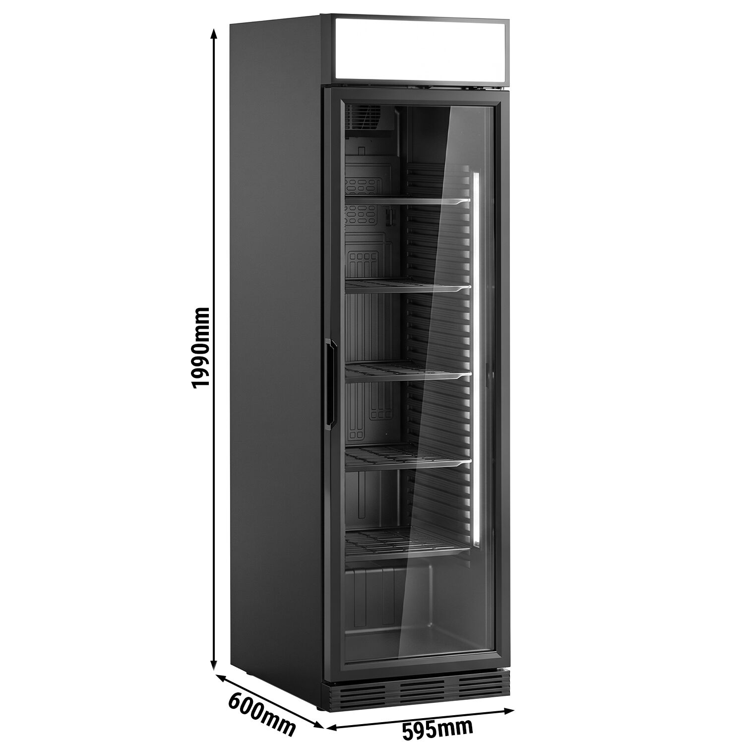 Getränkekühlschrank - 380 Liter - mit 1 Glastür