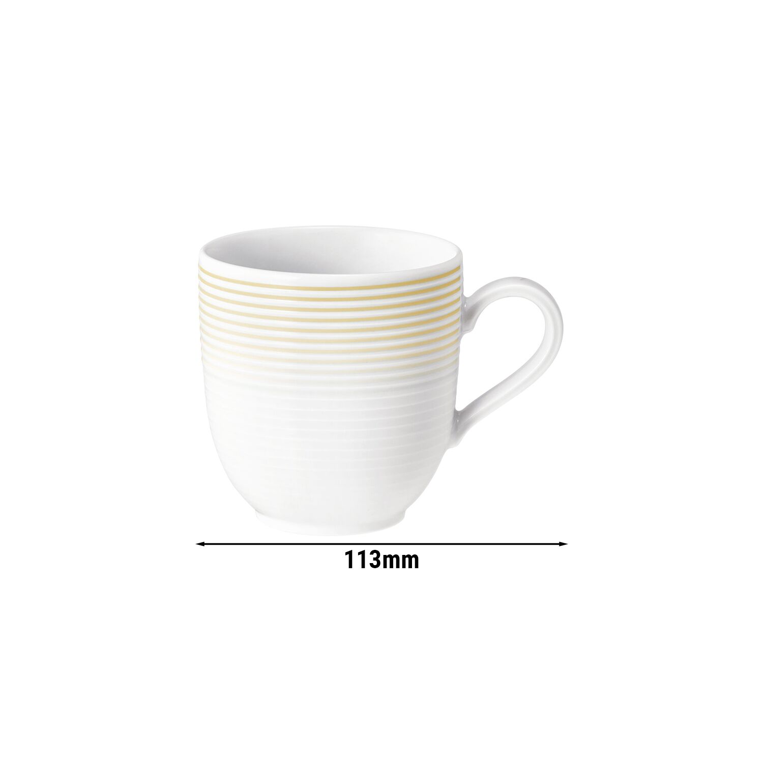 (6 pièces) SELTMANN WEIDEN | Mug avec anse Tulipe - 0,28 litre - Beige sable