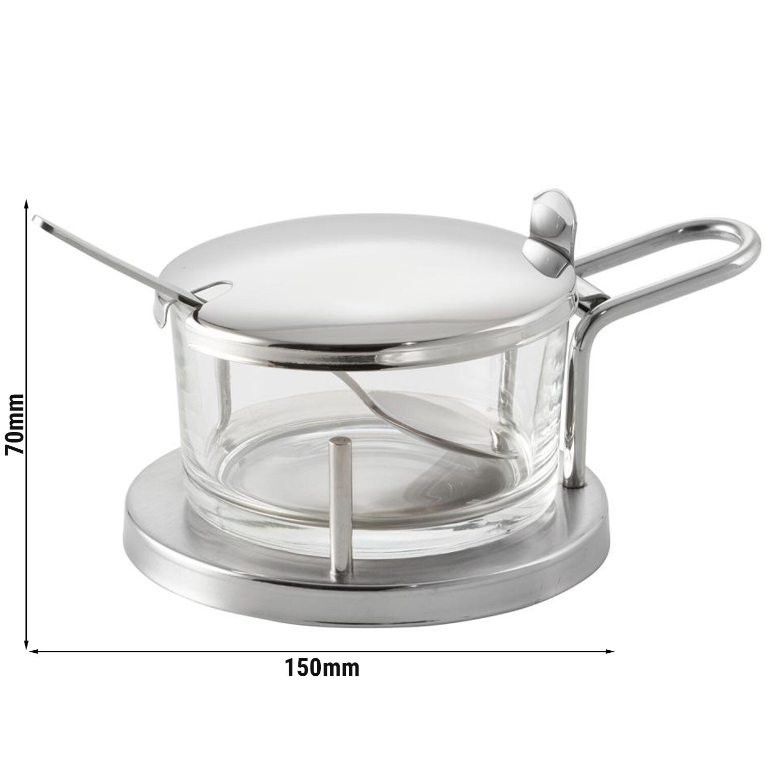 (6 pcs) Cruet - CLASSIC - incl. spoon - Mirror