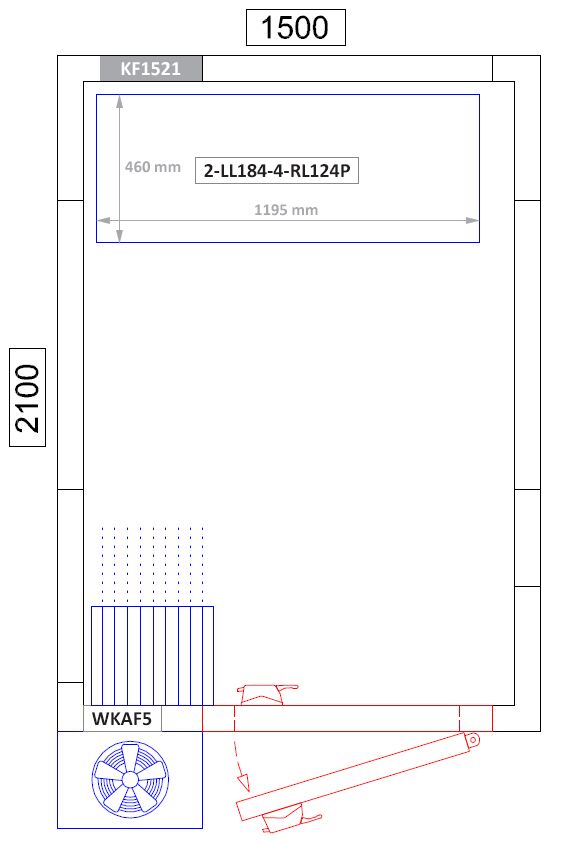 Étagère de base en aluminium - 1195 x 1800 mm - Capacité de charge : 600 kg