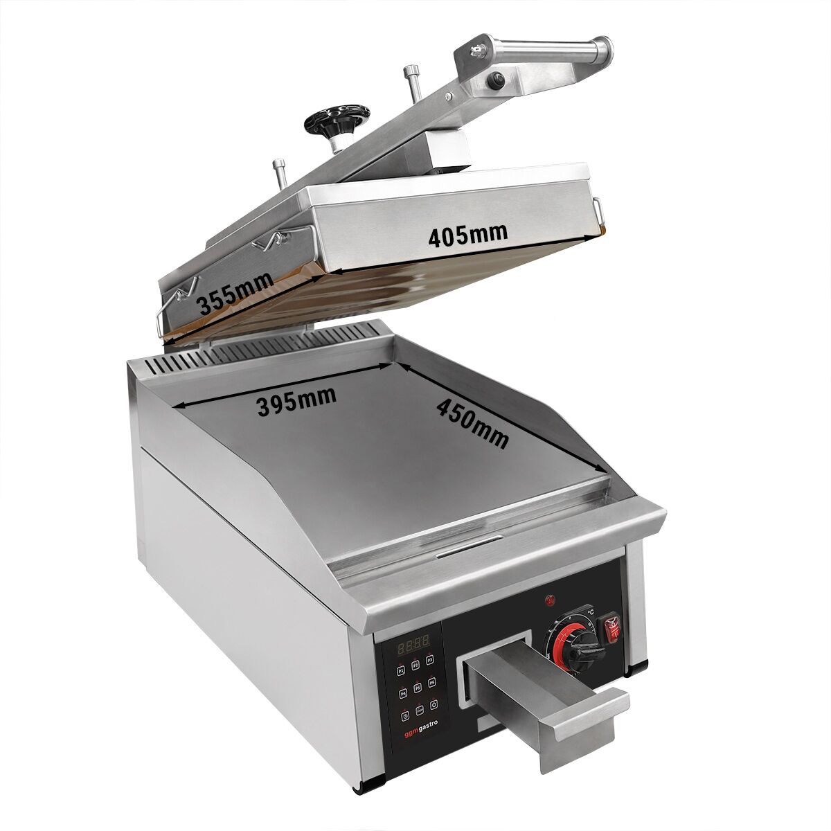 Höghastighets Kontaktgrill - 6,2 kW - automatisk - digital display