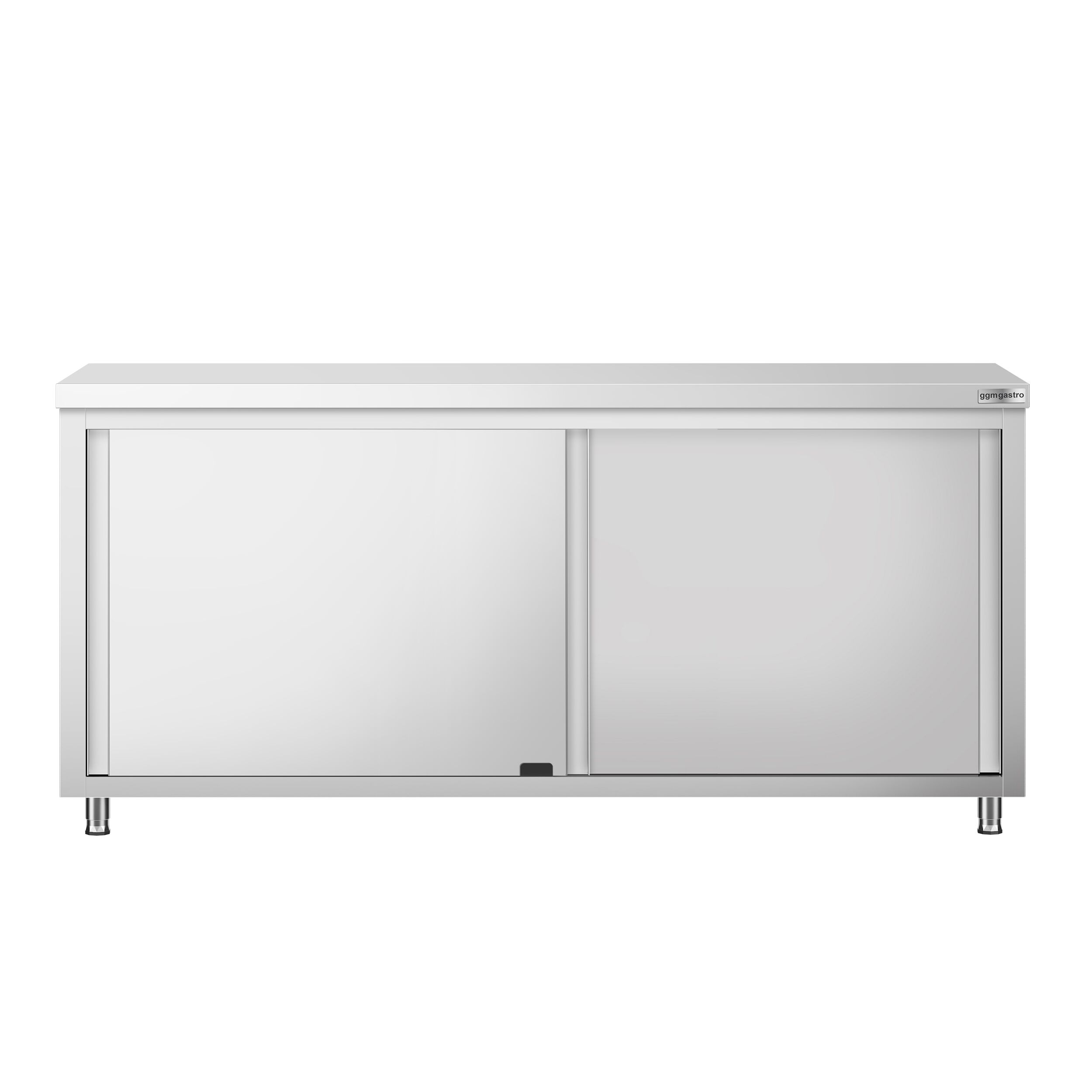 Edelstahl Arbeitsschrank PREMIUM - 1800x700mm - mit Durchreiche
