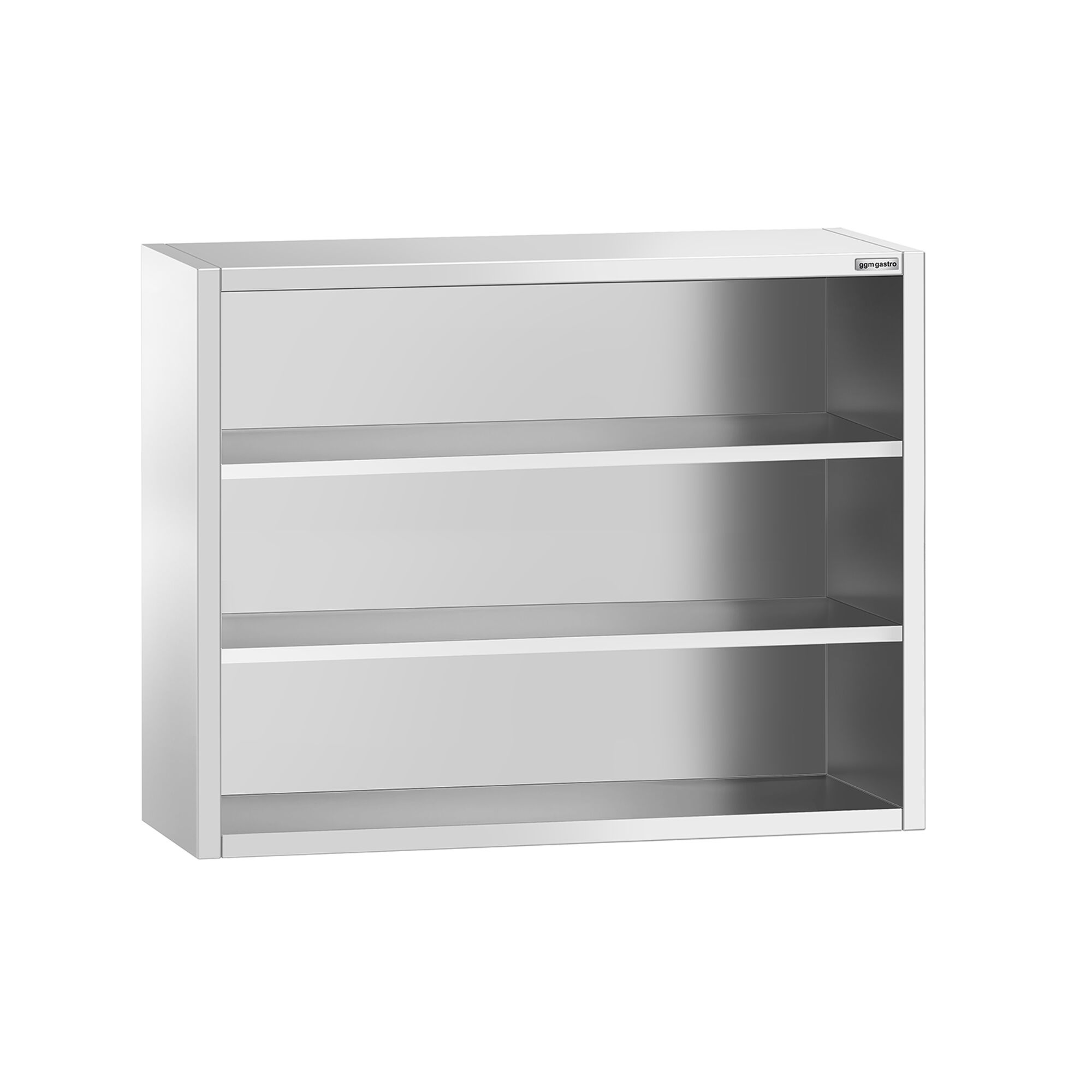 Armoire murale en acier inoxydable PREMIUM - 1200x400mm - sans portes (ouvert) - 1000mm de haut