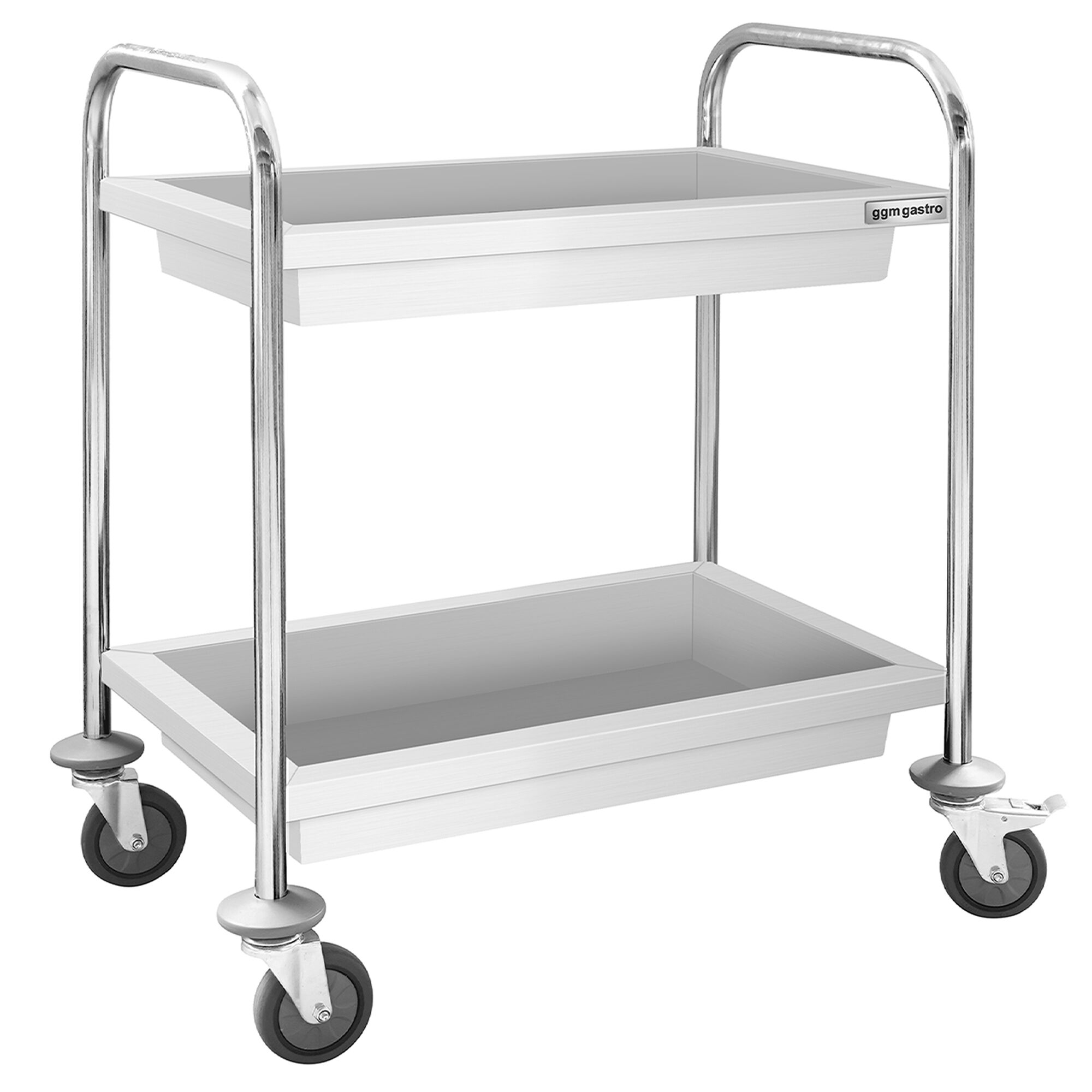 Chariot de service – 750x400 mm – avec 2 bacs