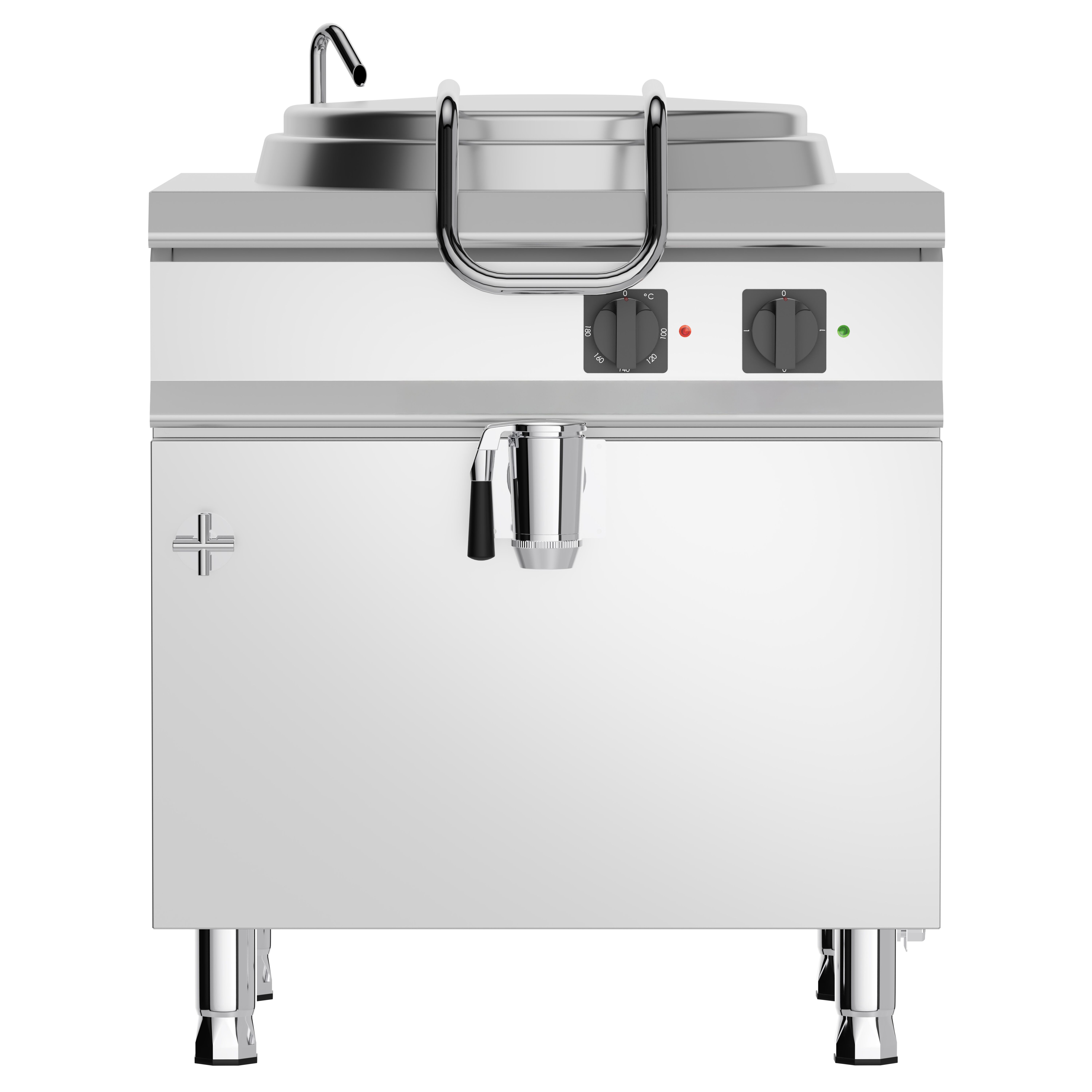 Marmite électrique de cuisson - 60 litres - 6 kW - chauffage indirect - avec arrivée d’eau et robinet de vidange