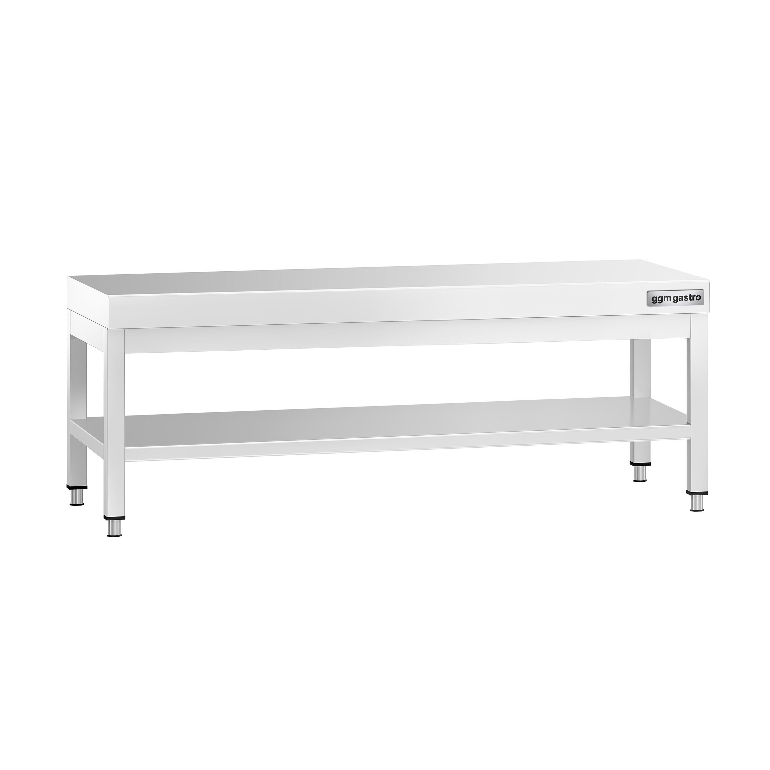 Table de travail en acier inoxydable PREMIUM - 1400x600mm - avec étagère basse