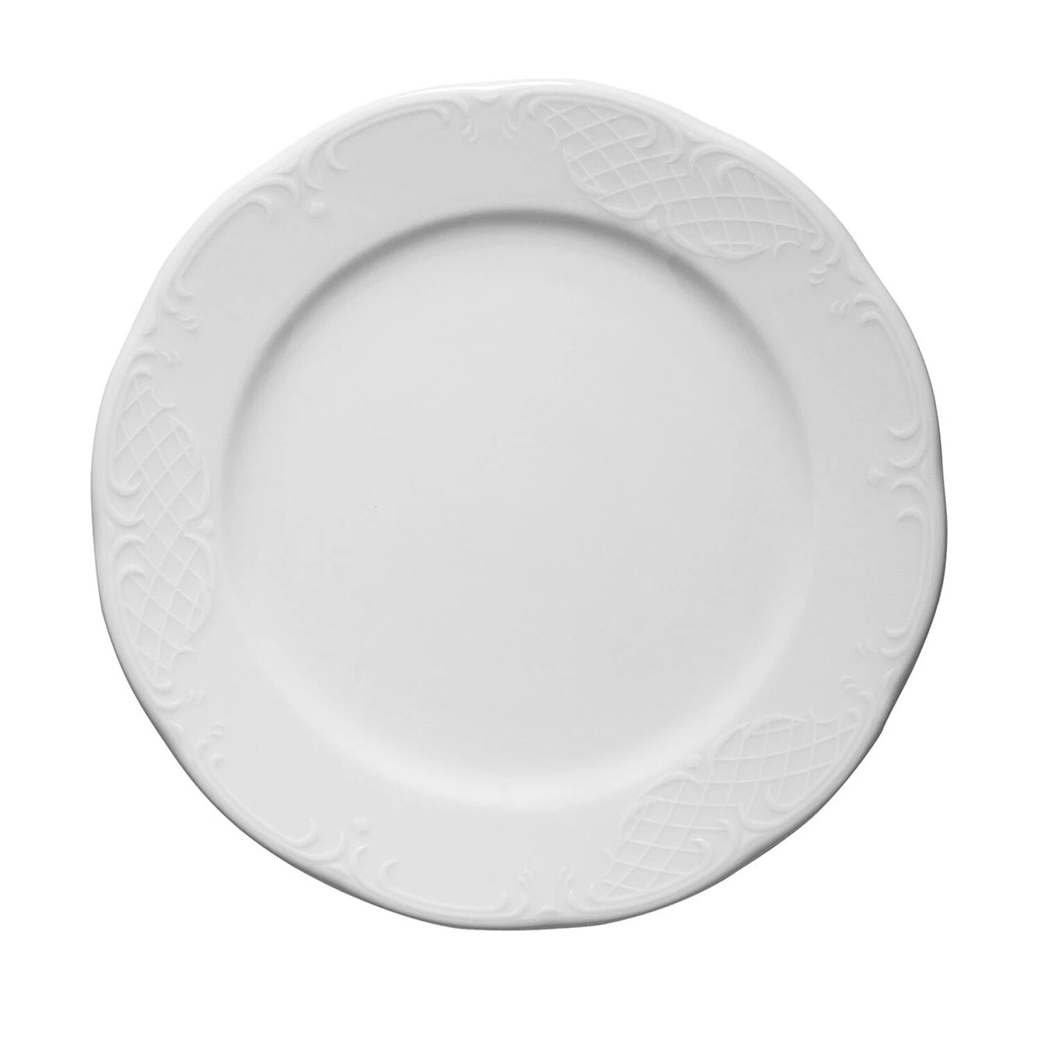 (12 pcs) CLASSICO | Plate - flat - Porcelain - 200x200mm - White