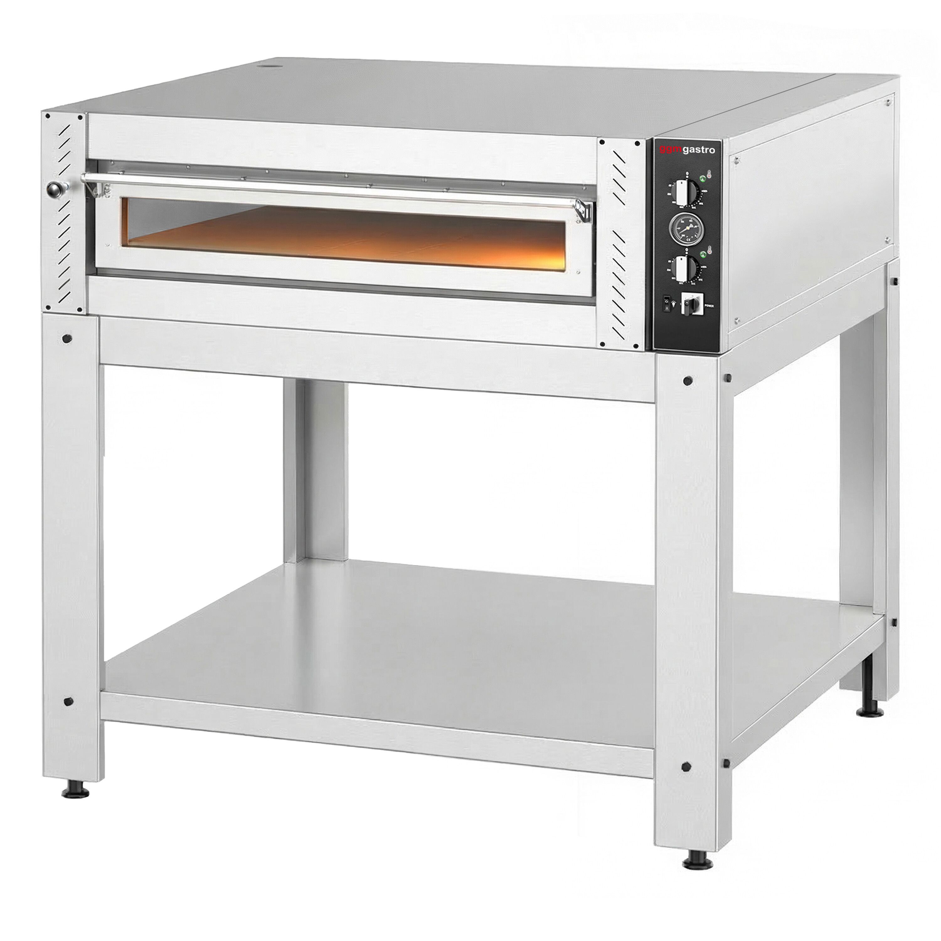 Four à pizza électrique – 6 x 30 cm (large) – Manuel – incl. support inférieur