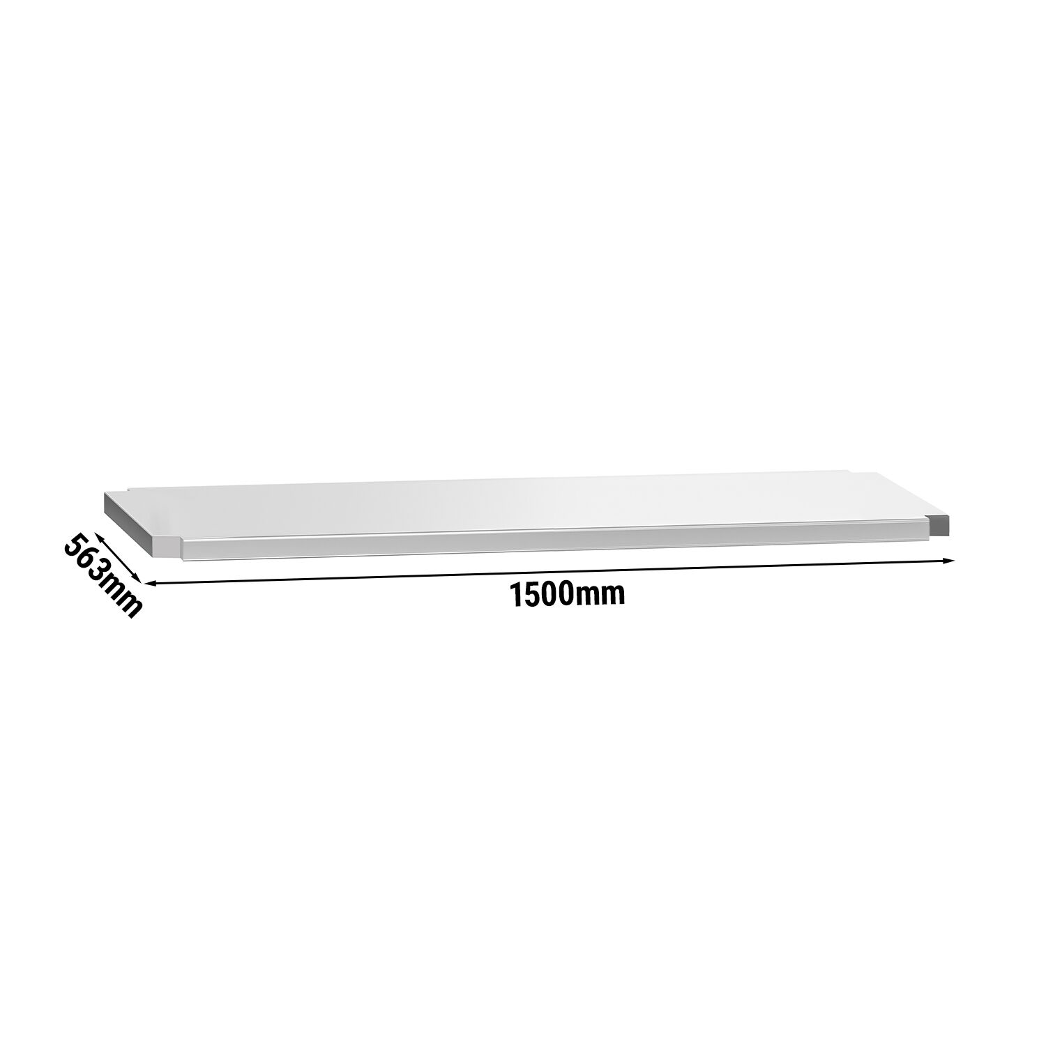 Étagère intermédiaire - 1500 x 563 mm - compatible avec tables de travail ATK156 & ATK156A