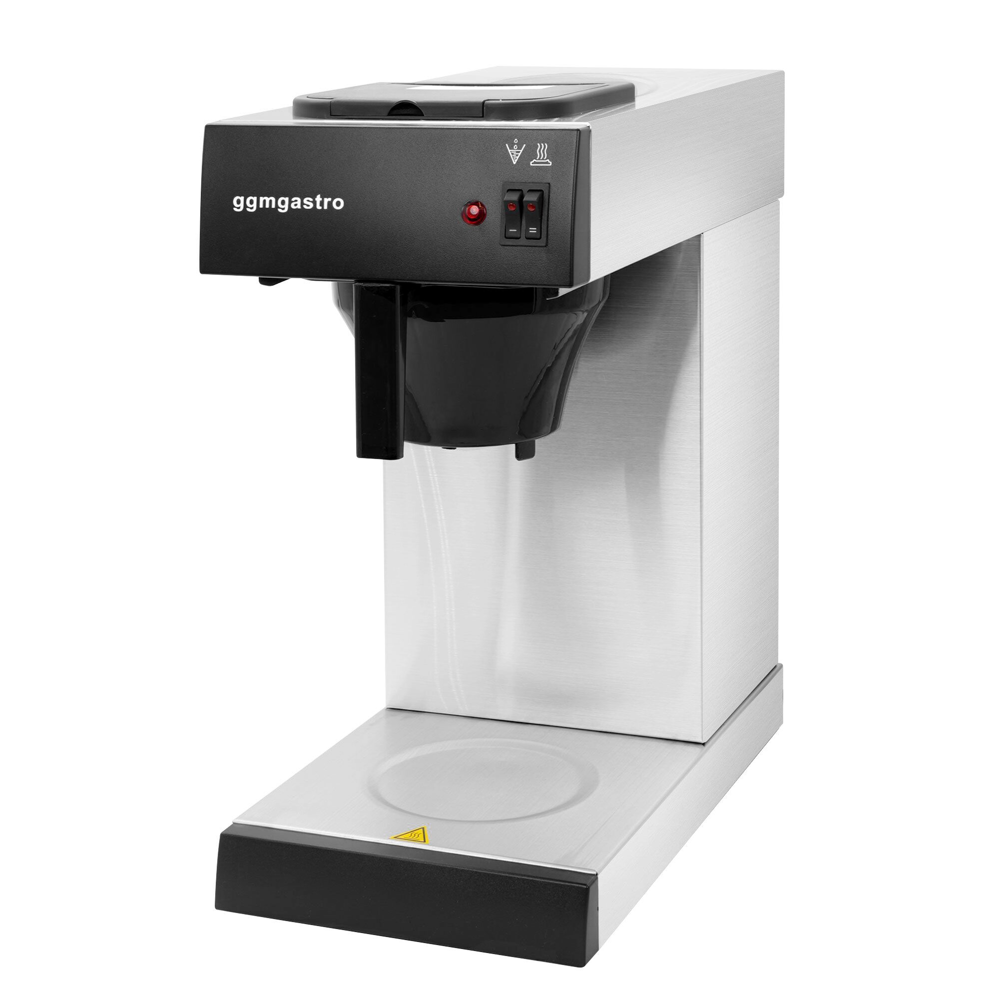 Machine à café filtre - 1,8 litre - avec 2 plaques chauffantes - incl. carafe en verre
