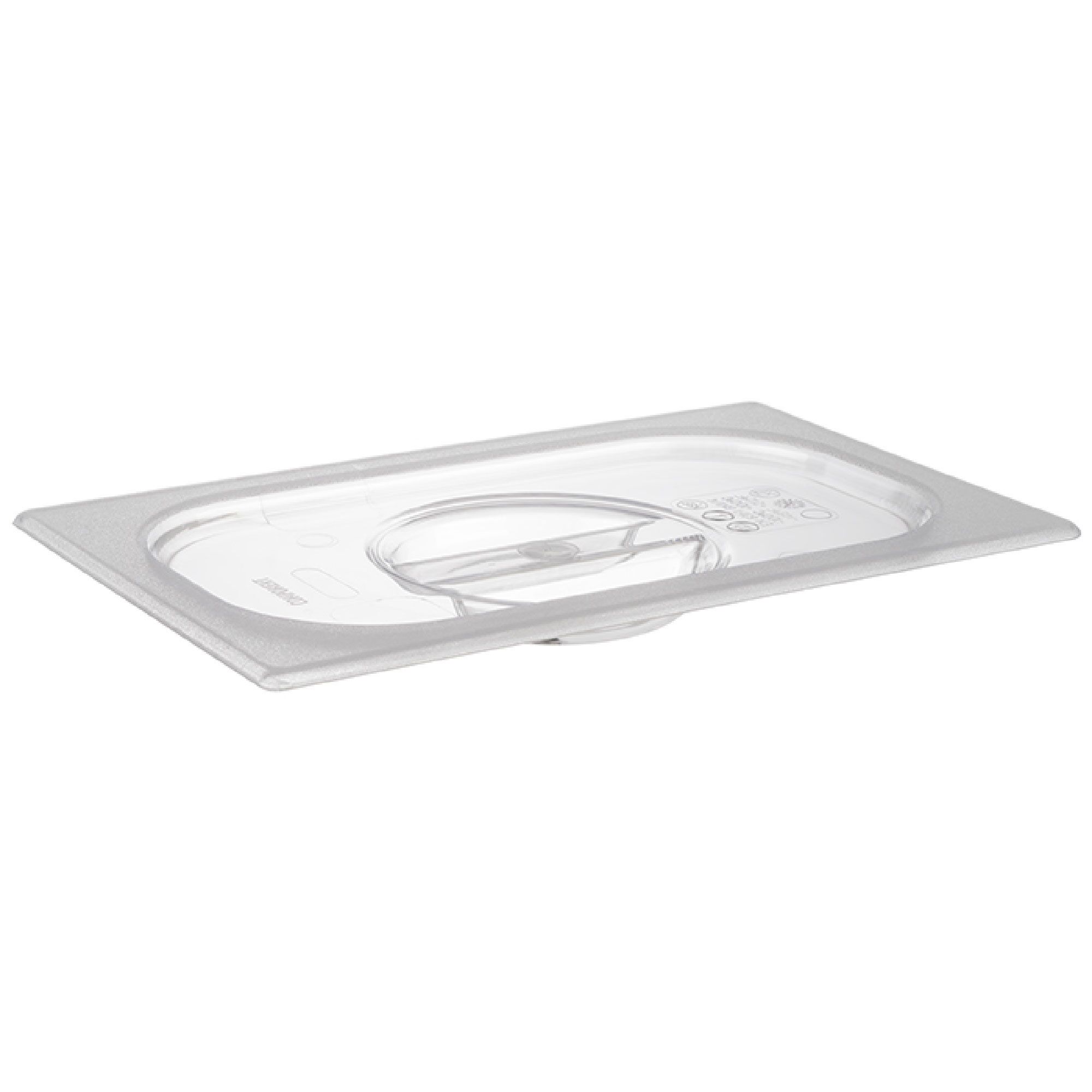 (6 pcs) Couvercle en polycarbonate GN 1/4 - Transparent - 265x163x27mm - Hauteur: 27mm