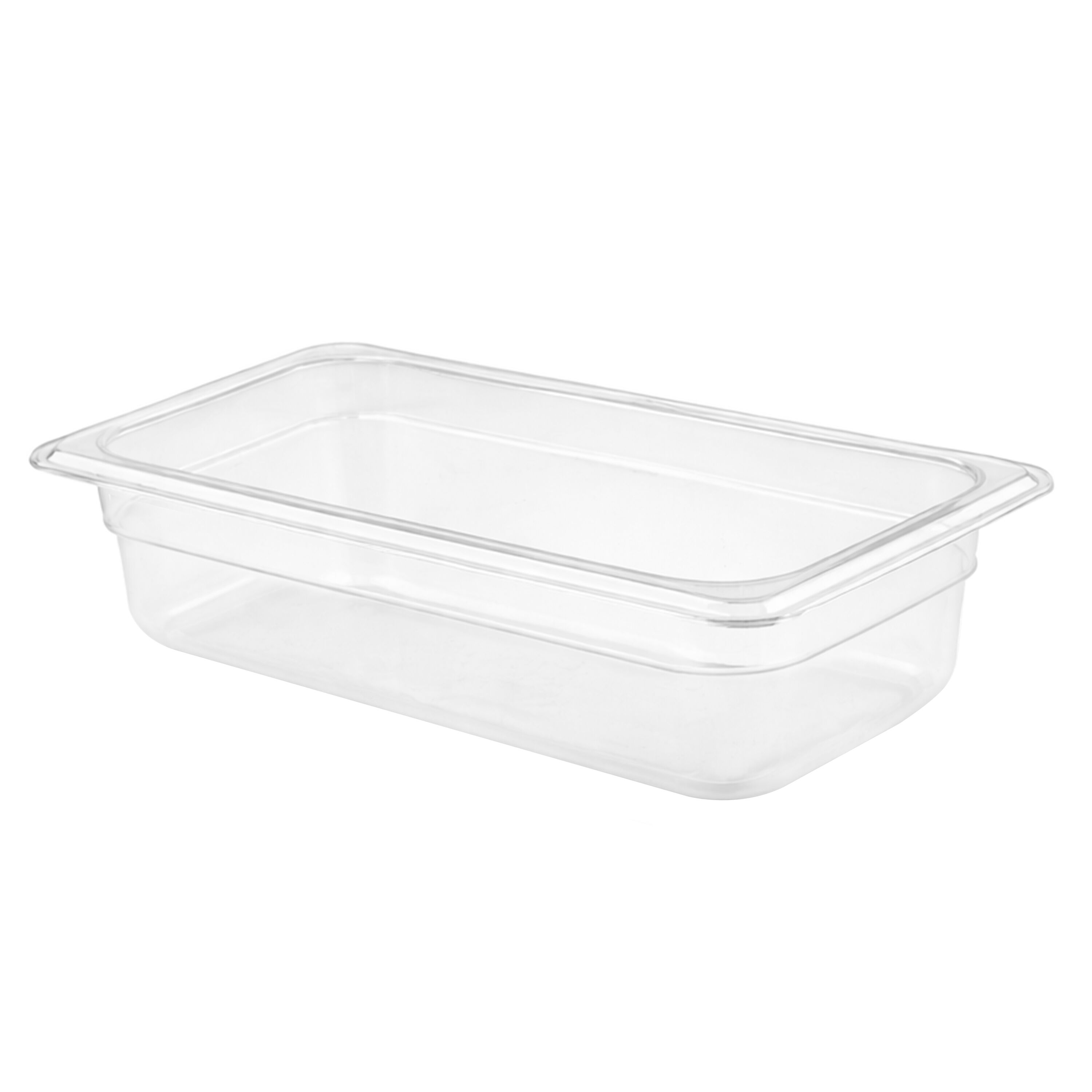 (6 pièces) Bac en Polypropylène - GN 1/3 - Translucide - 3,6 L - Hauteur : 100 mm