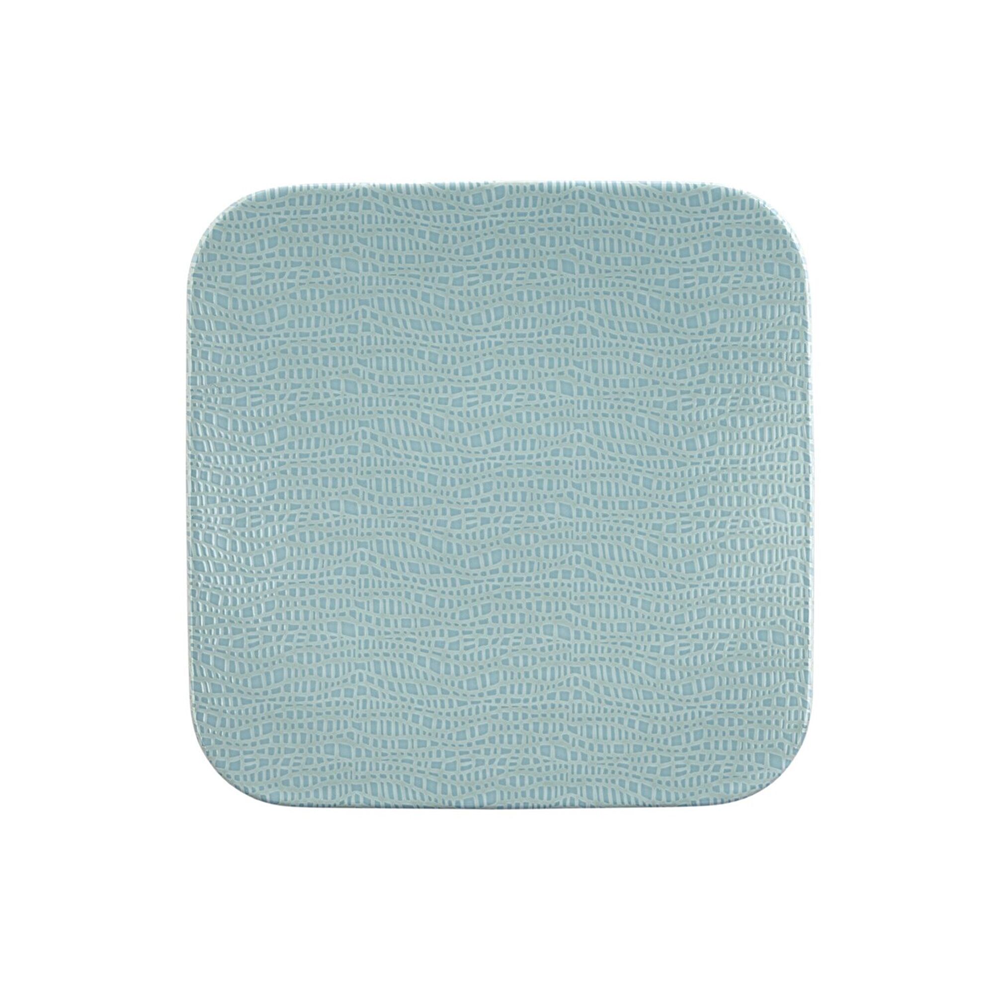 (6 pièces) SELTMANN WEIDEN | Assiette coupe – plate carrée – 260 × 260 mm – Turquoise