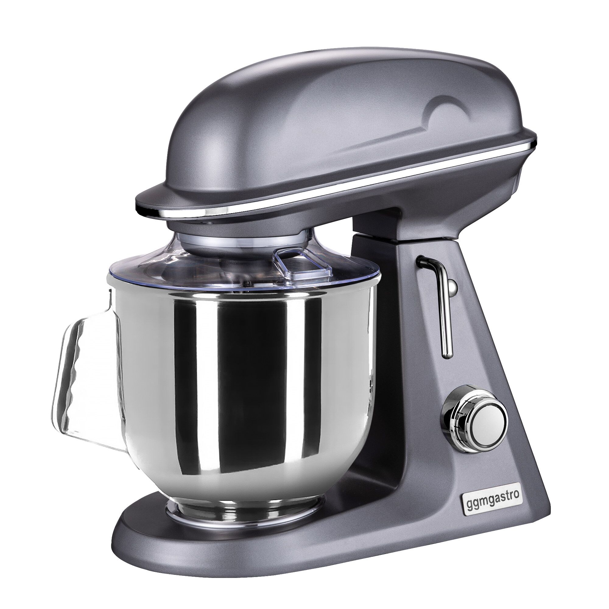 Countertop Commercial Planetary Mixer - 7L - 350W - incl. 3 attachments - Grey