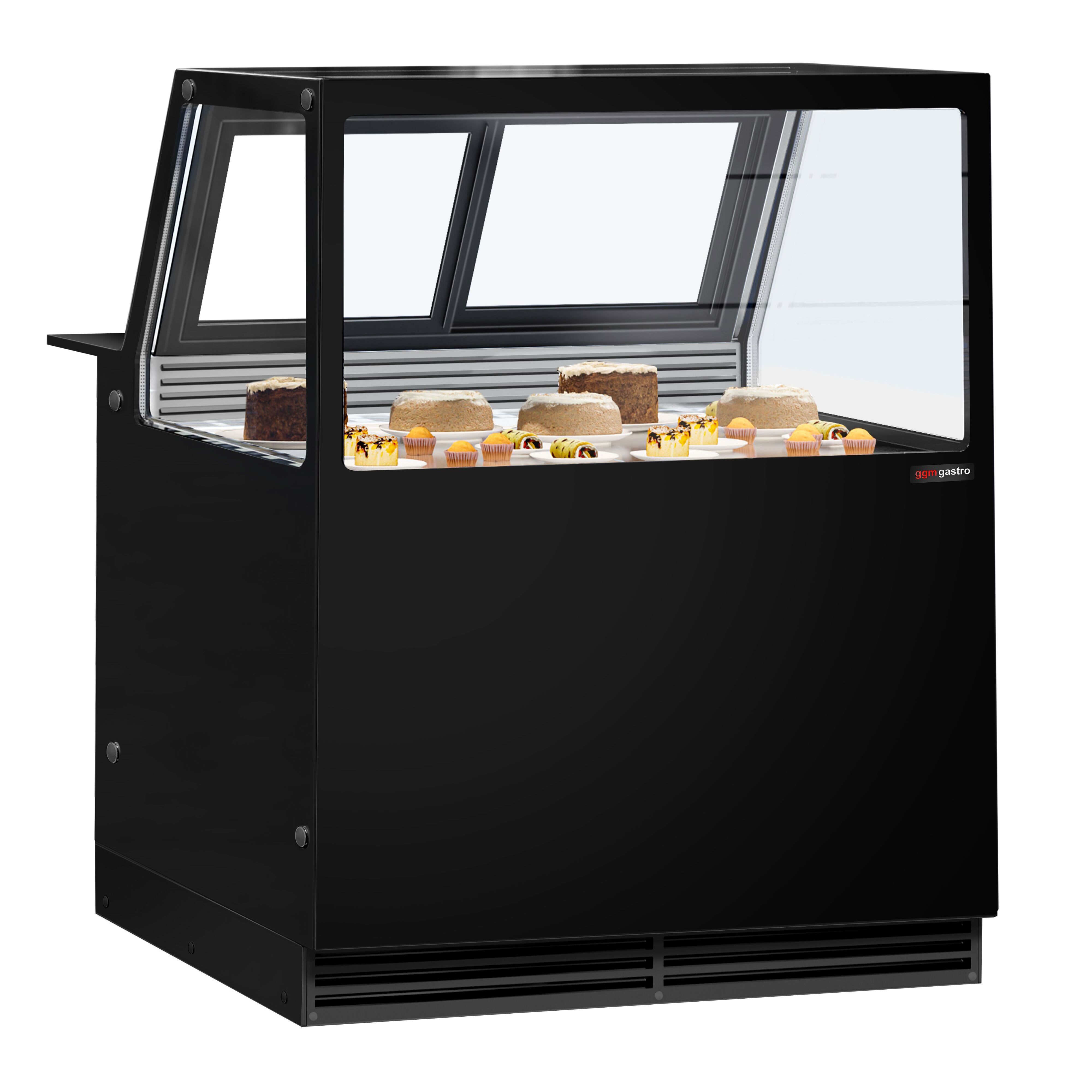 Comptoir vitrine réfrigérée KAISA - 1000mm - Double vitrage - +2/+8°C - Éclairage LED - 280L
