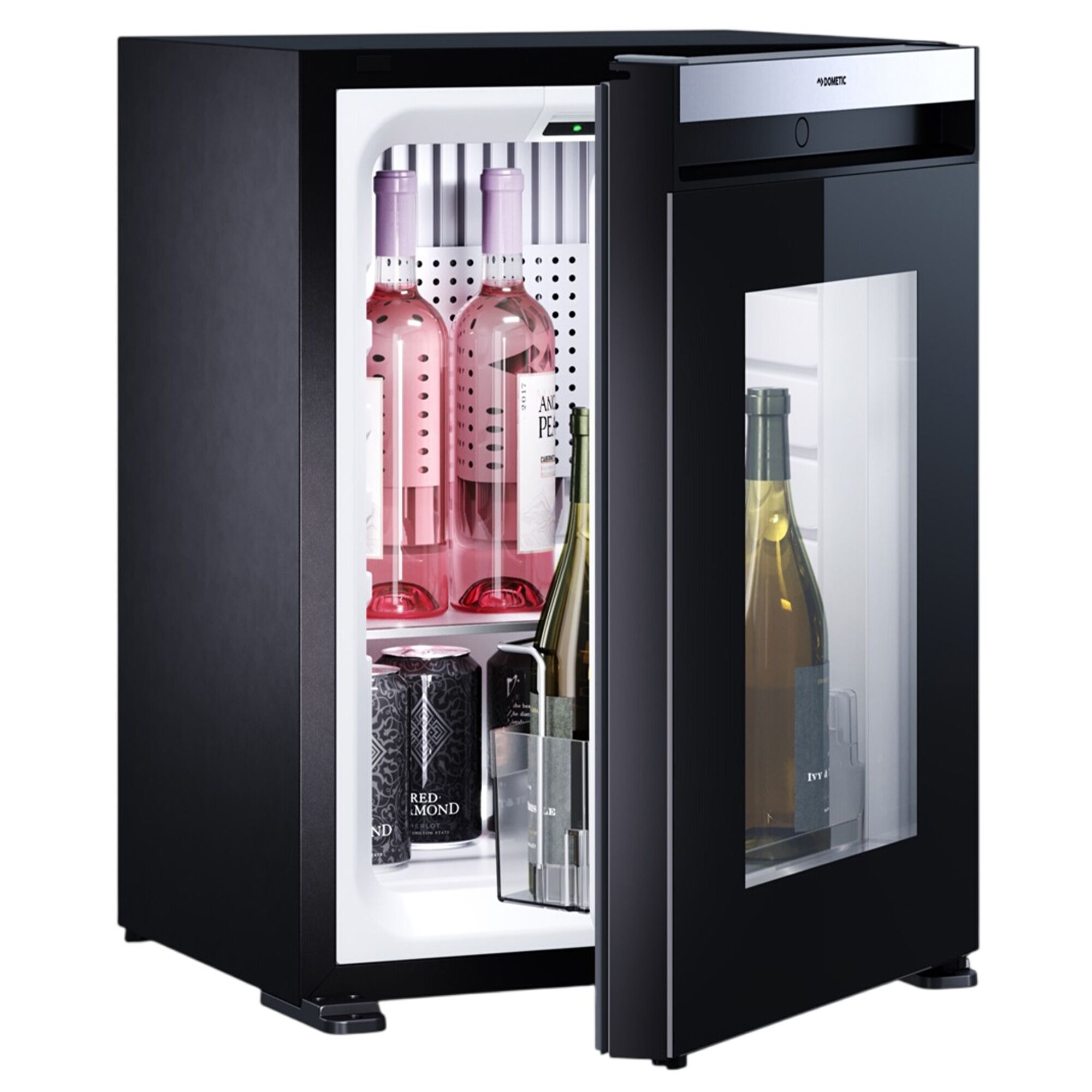 DOMETIC | Minibar-kylskåp – EVOLUTION A30G – 384 mm – 30 liter – med 1 glasdörr och dörrhängslen till vänster