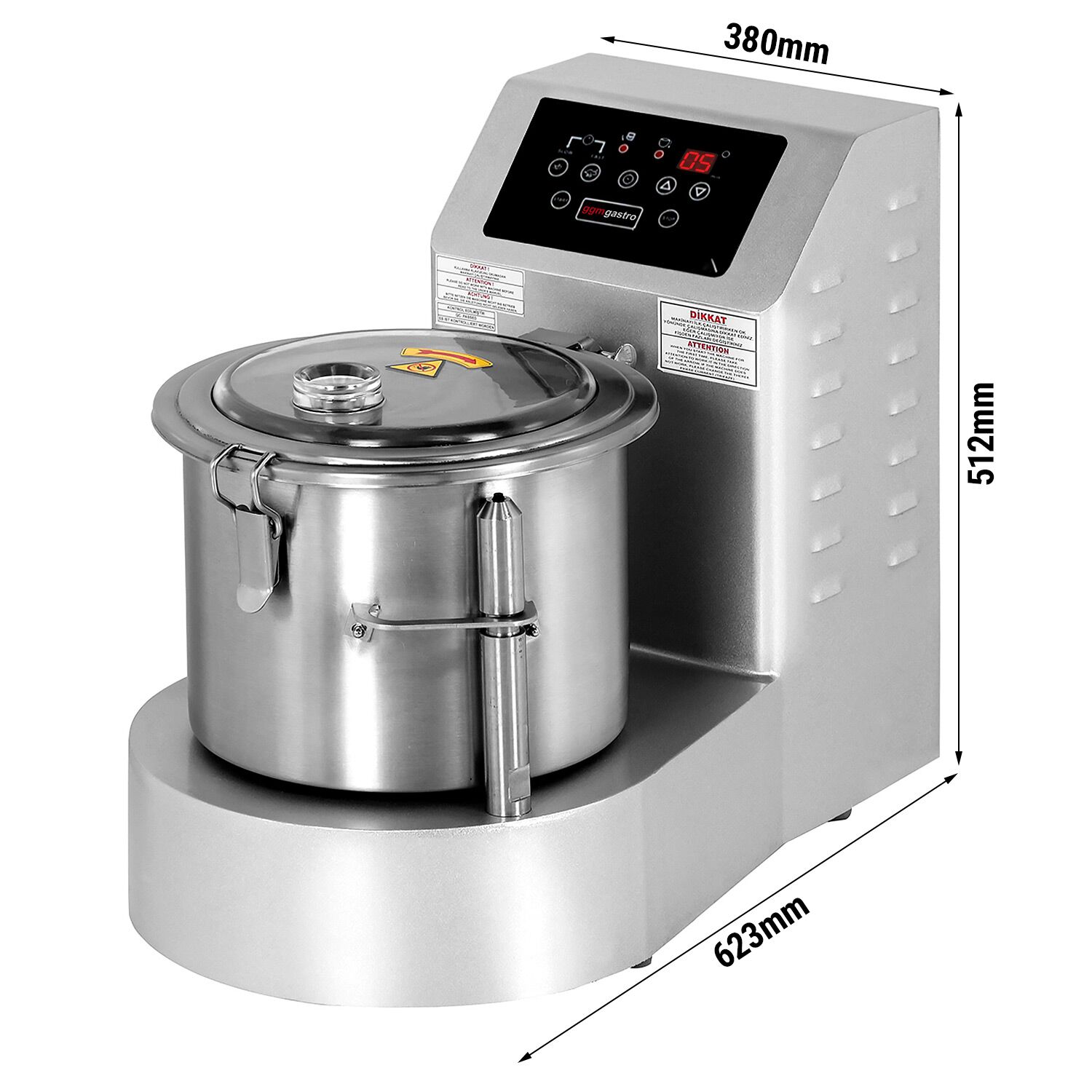 Cutter mélangeur - 15L - 900W - 400V - 750-1500tr/min