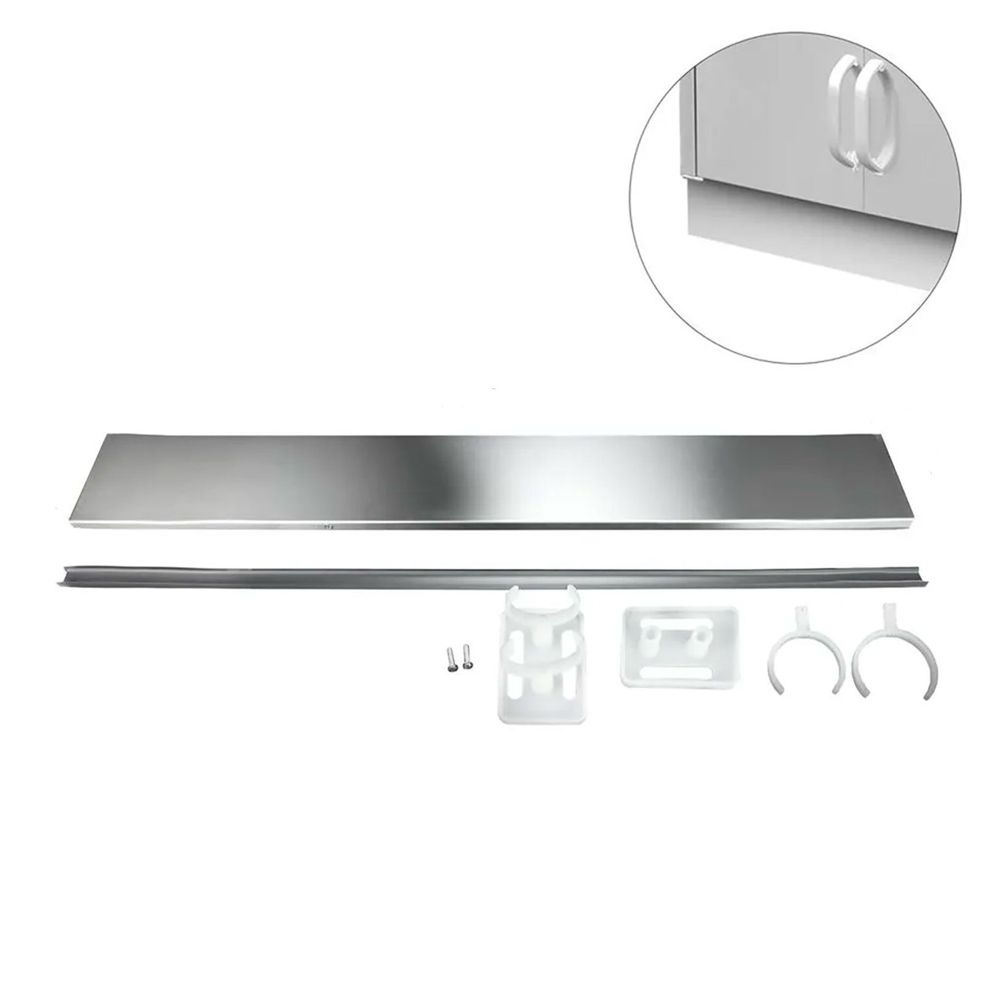 Socle en inox – longueur : 1500 mm